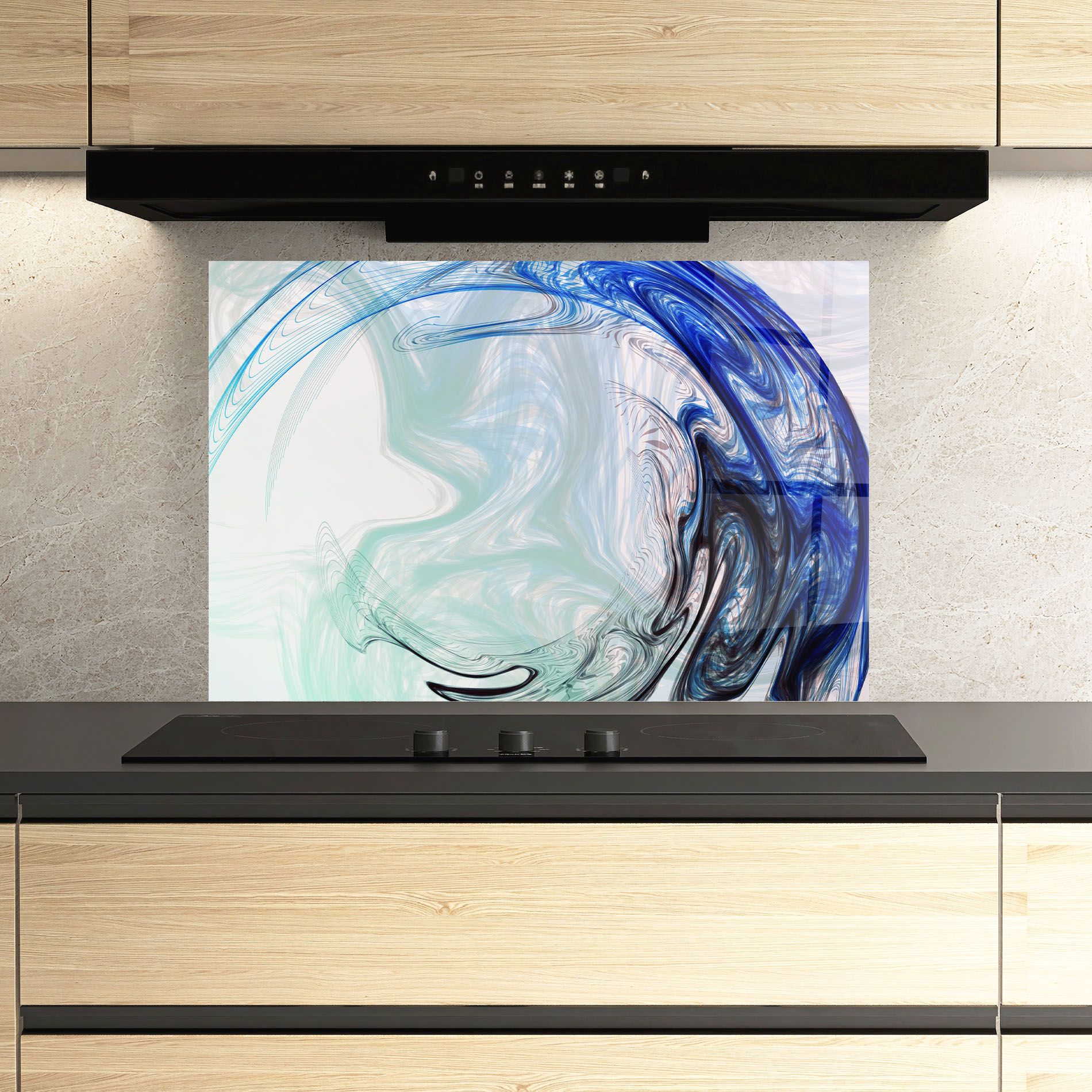 Blue Black Art mockup 3