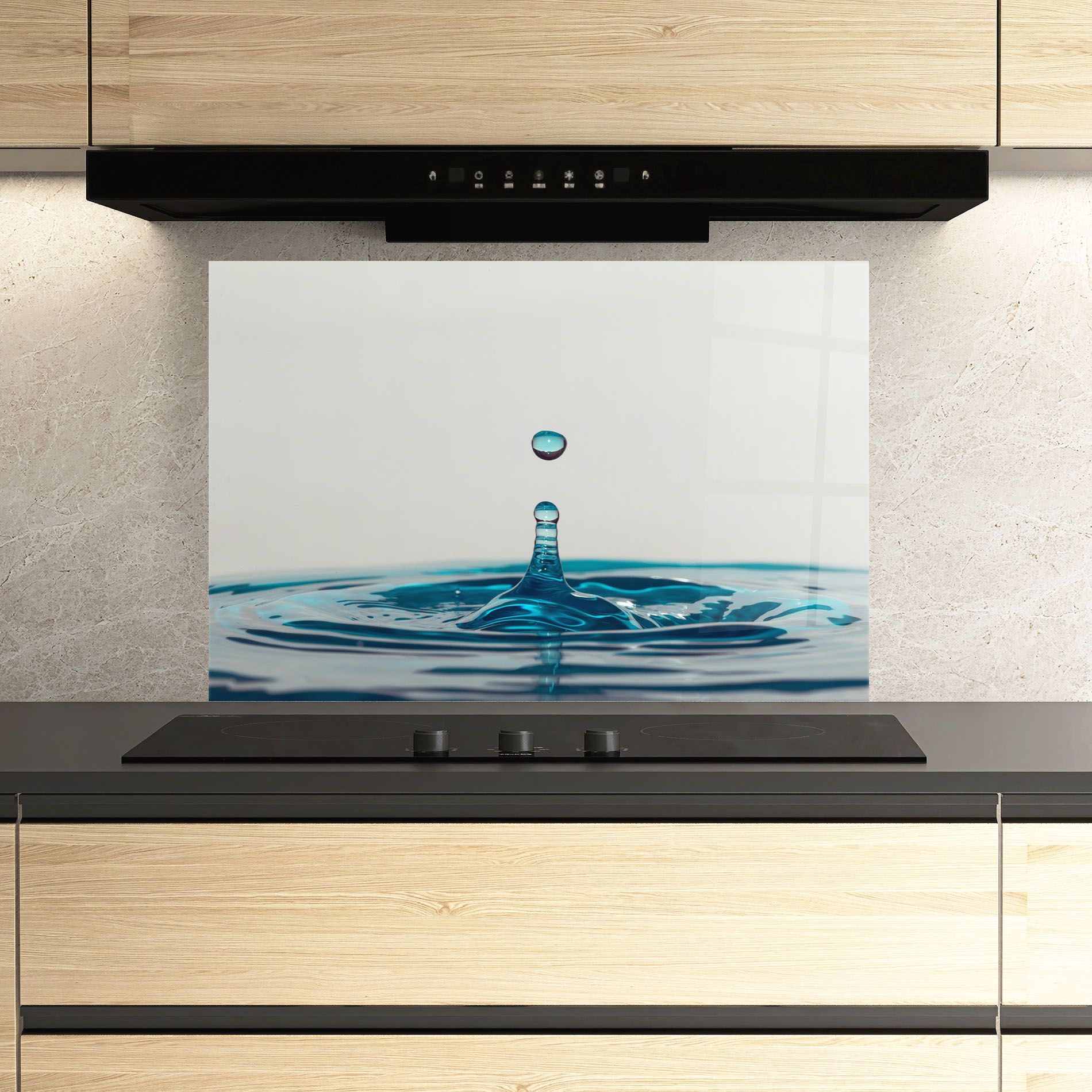 Blue Water Drop mockup 3