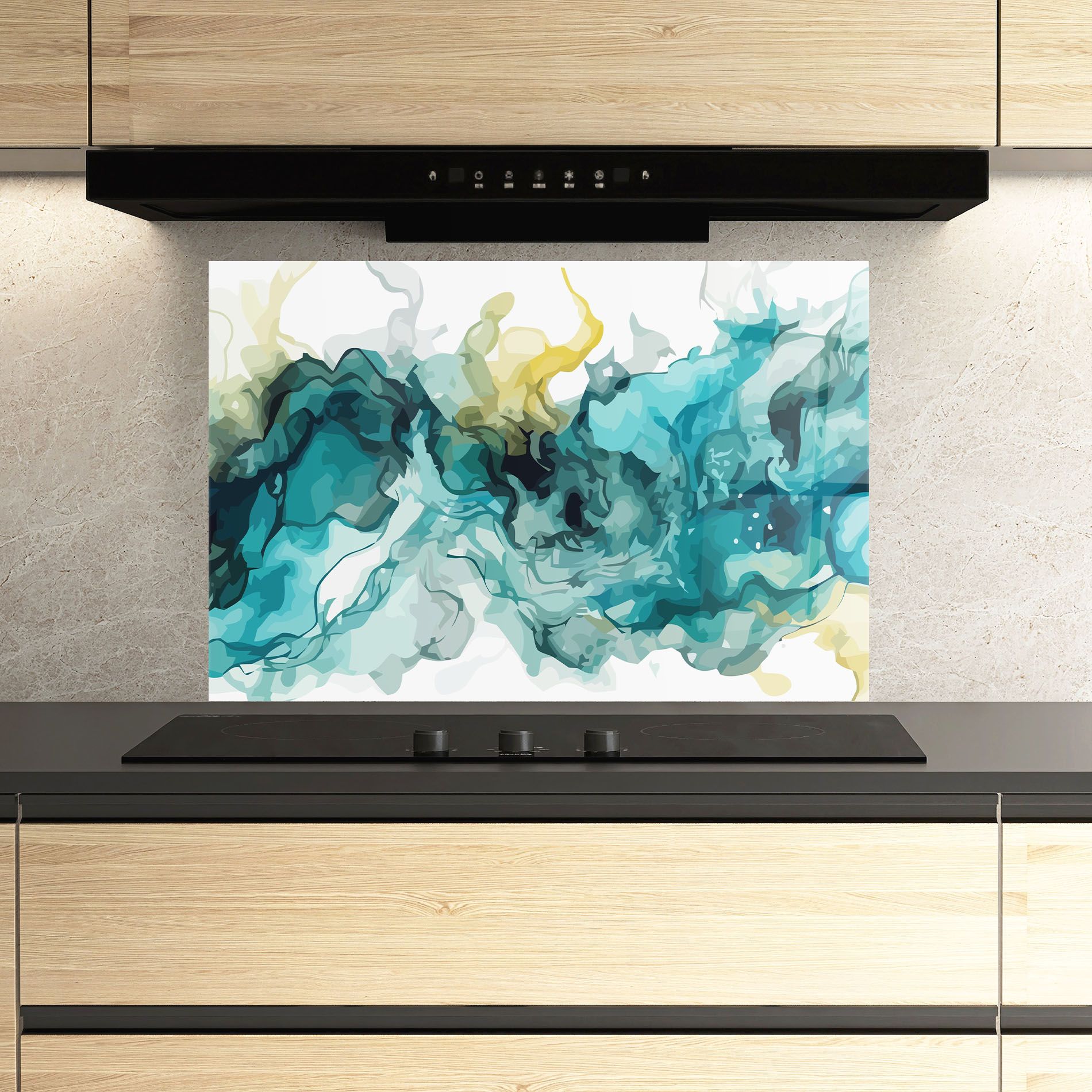 Blue Yellow Art mockup 3