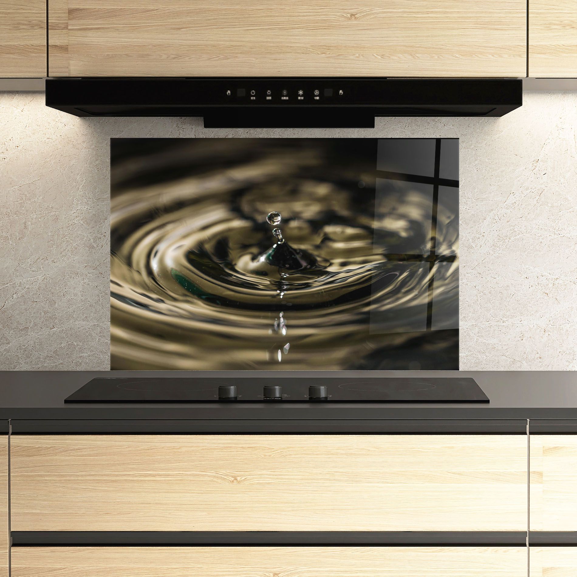 Brown Water Drop mockup 3