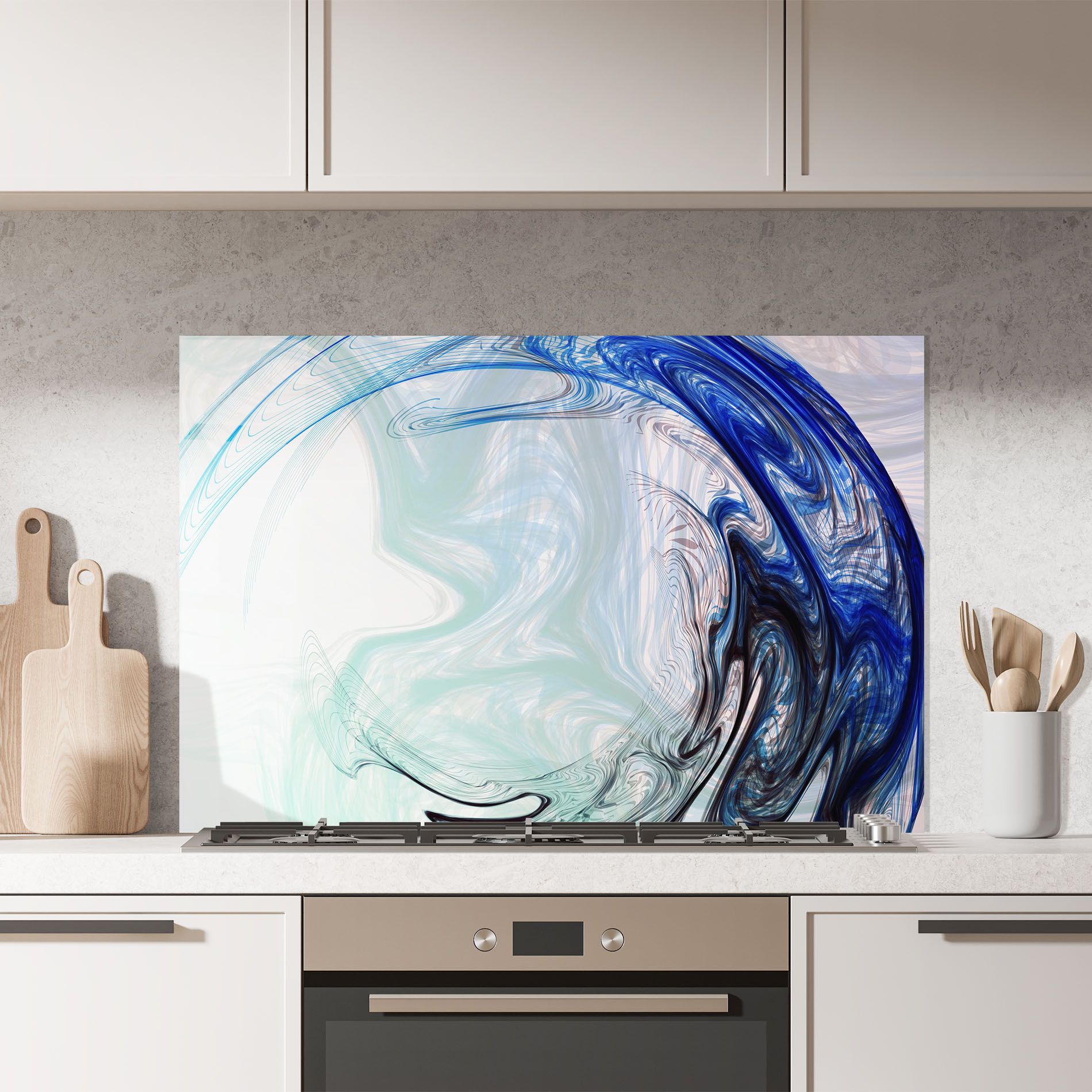 Blue Black Art mockup 7