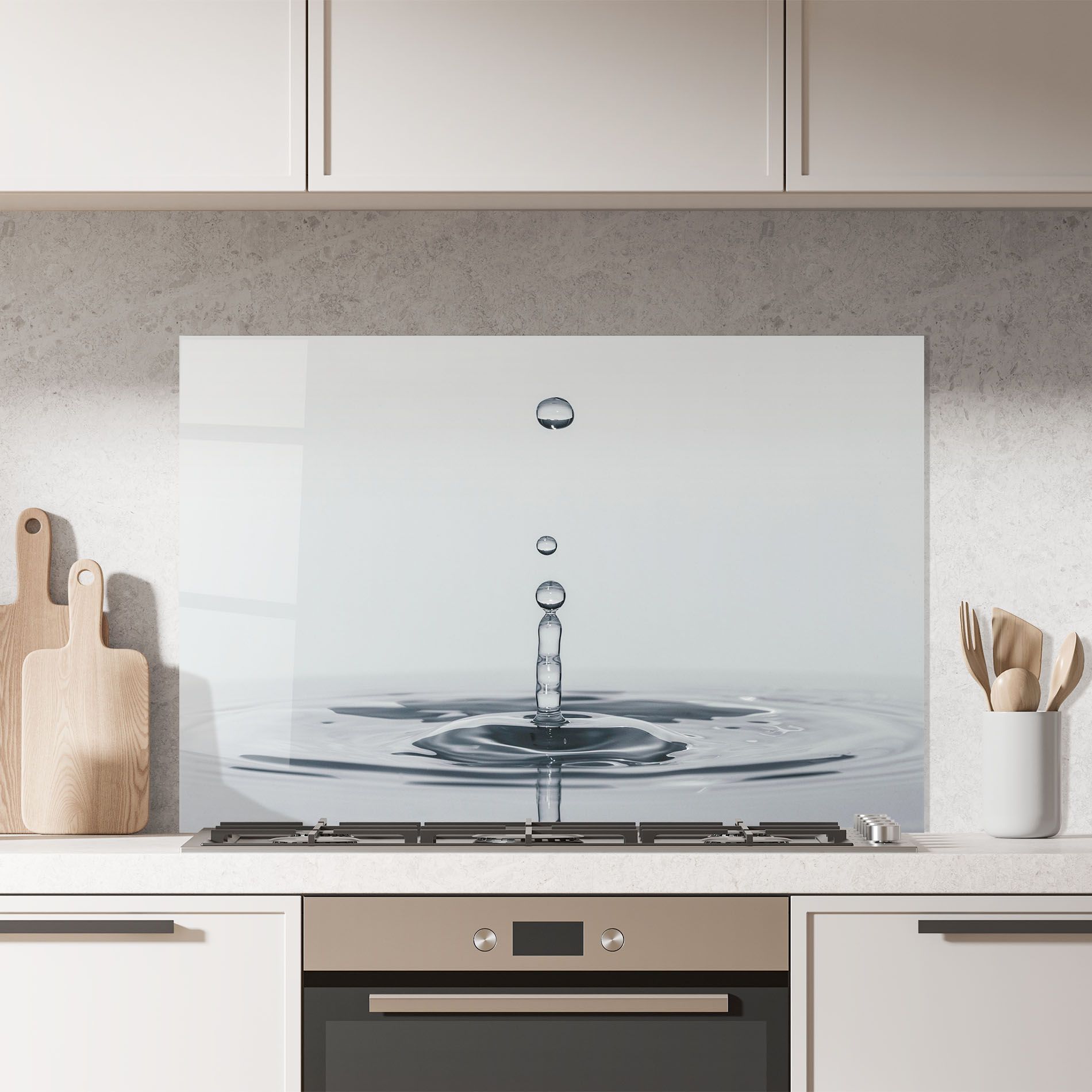 Grey Water Drop mockup 7