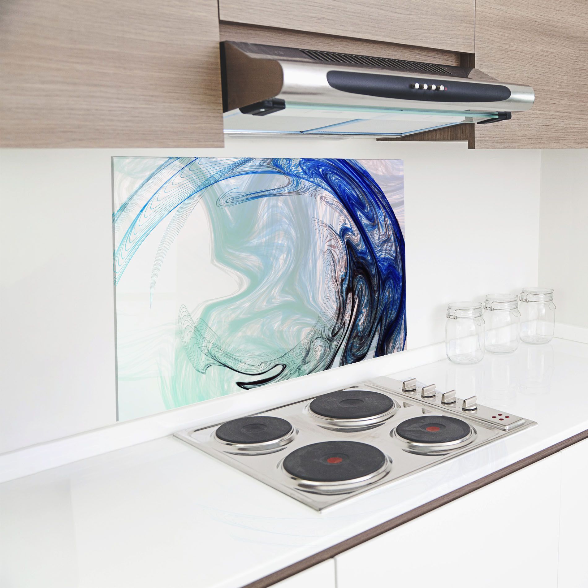 Blue Black Art mockup 8