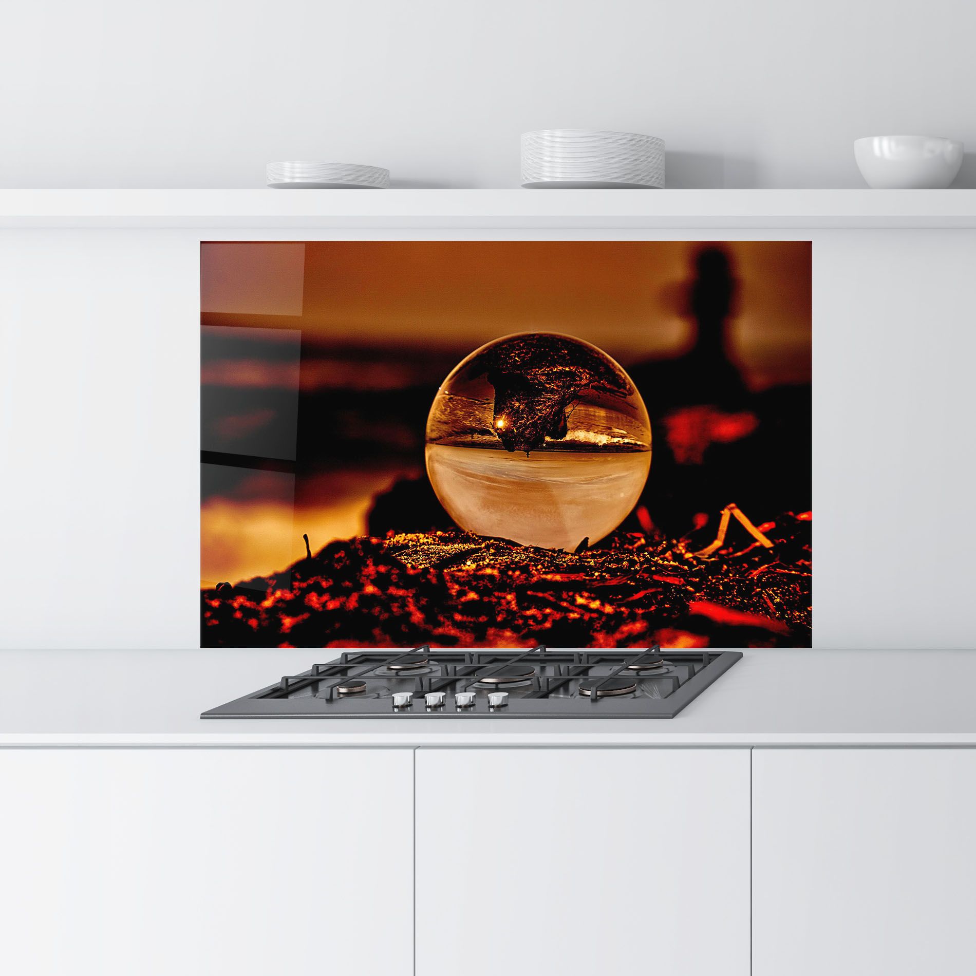 Fire Glass Ball mockup 9