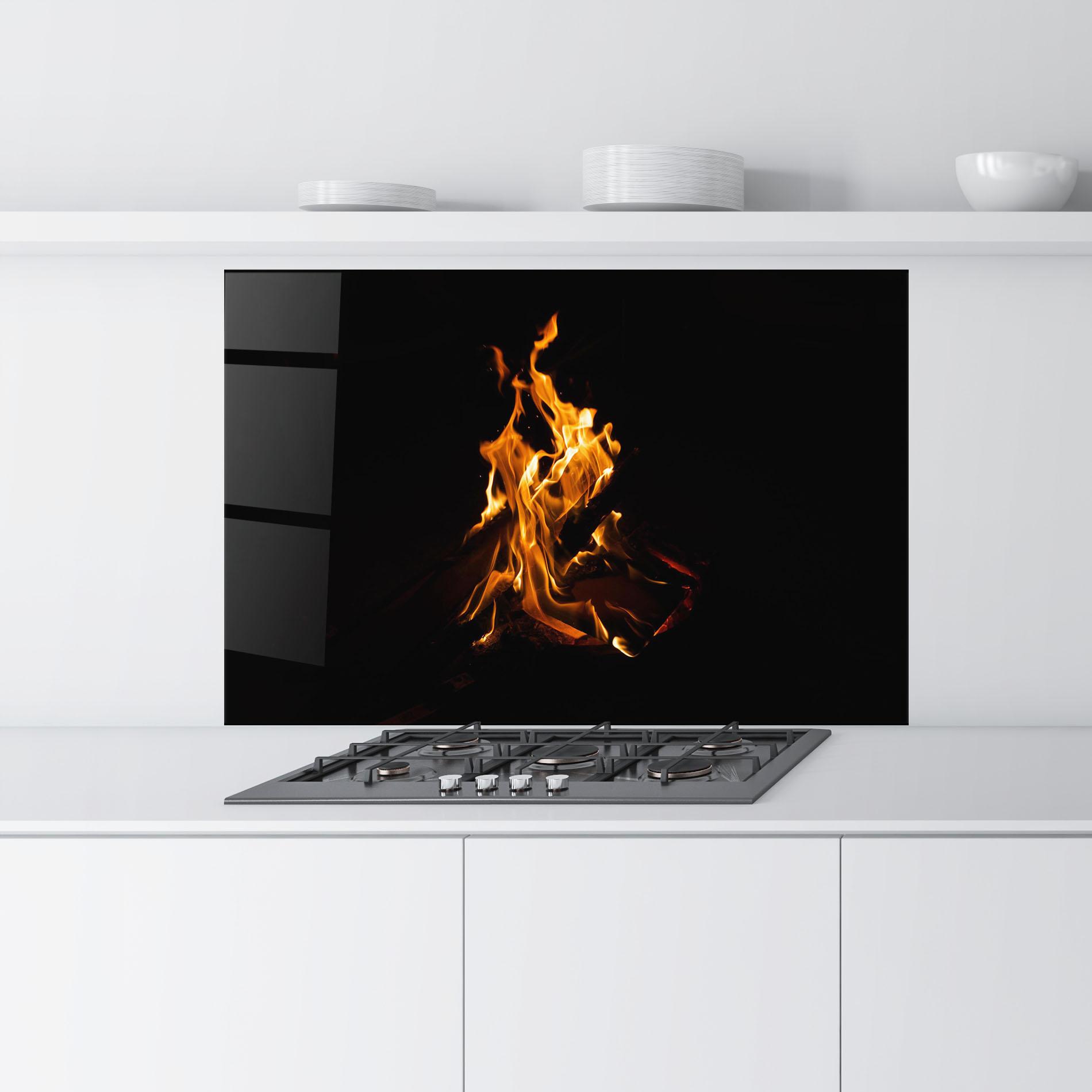 Konyhai üveg hátfal Fire View mockup 9