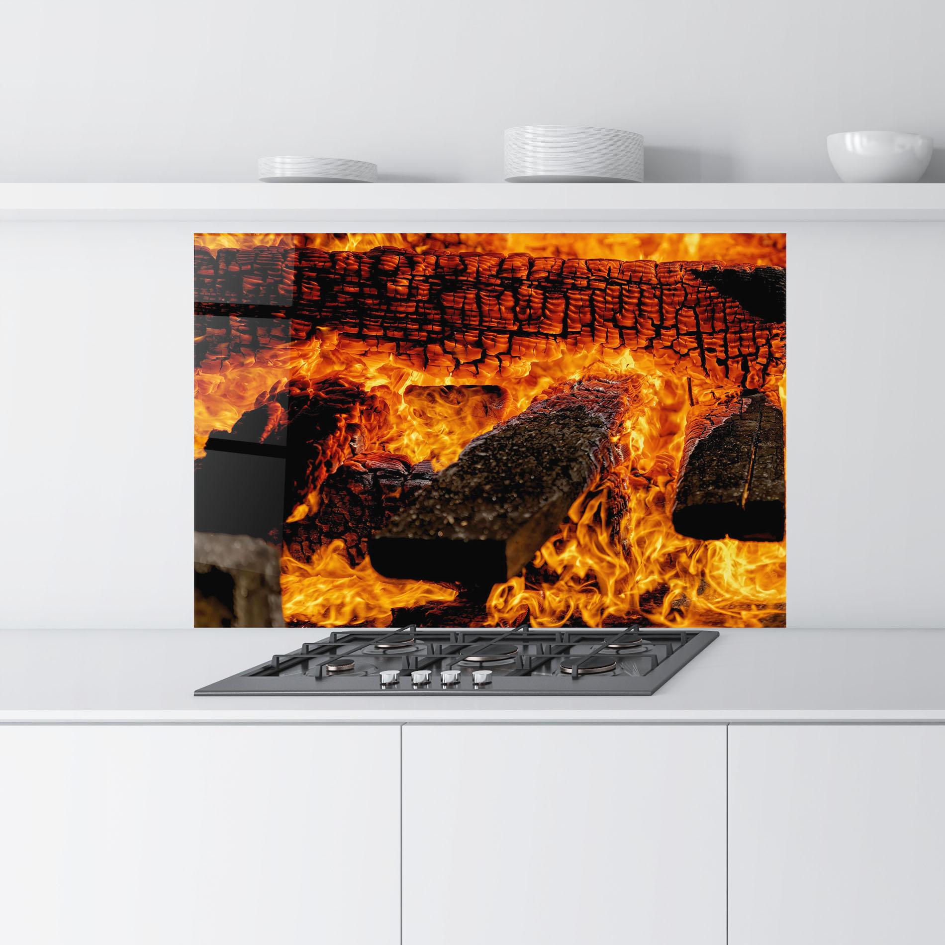 Konyhai üveg hátfal Inferno Heat mockup 9