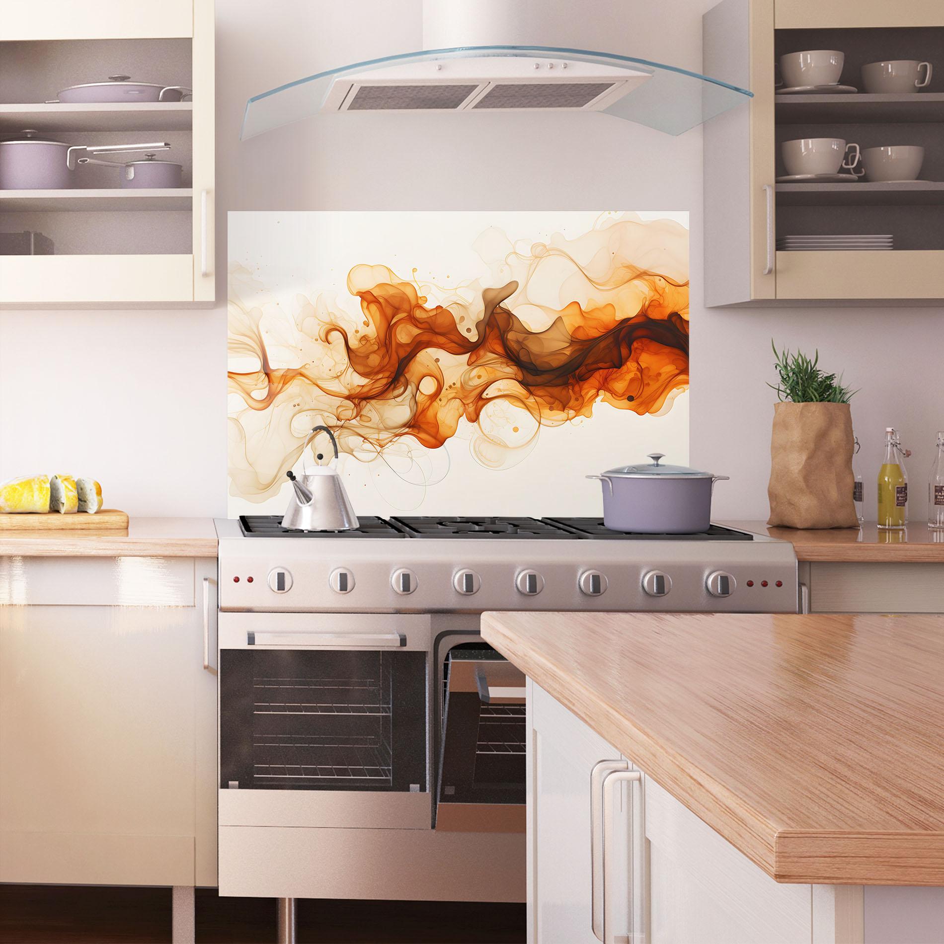 Konyhai üveg hátfal Fire Aroma mockup 1