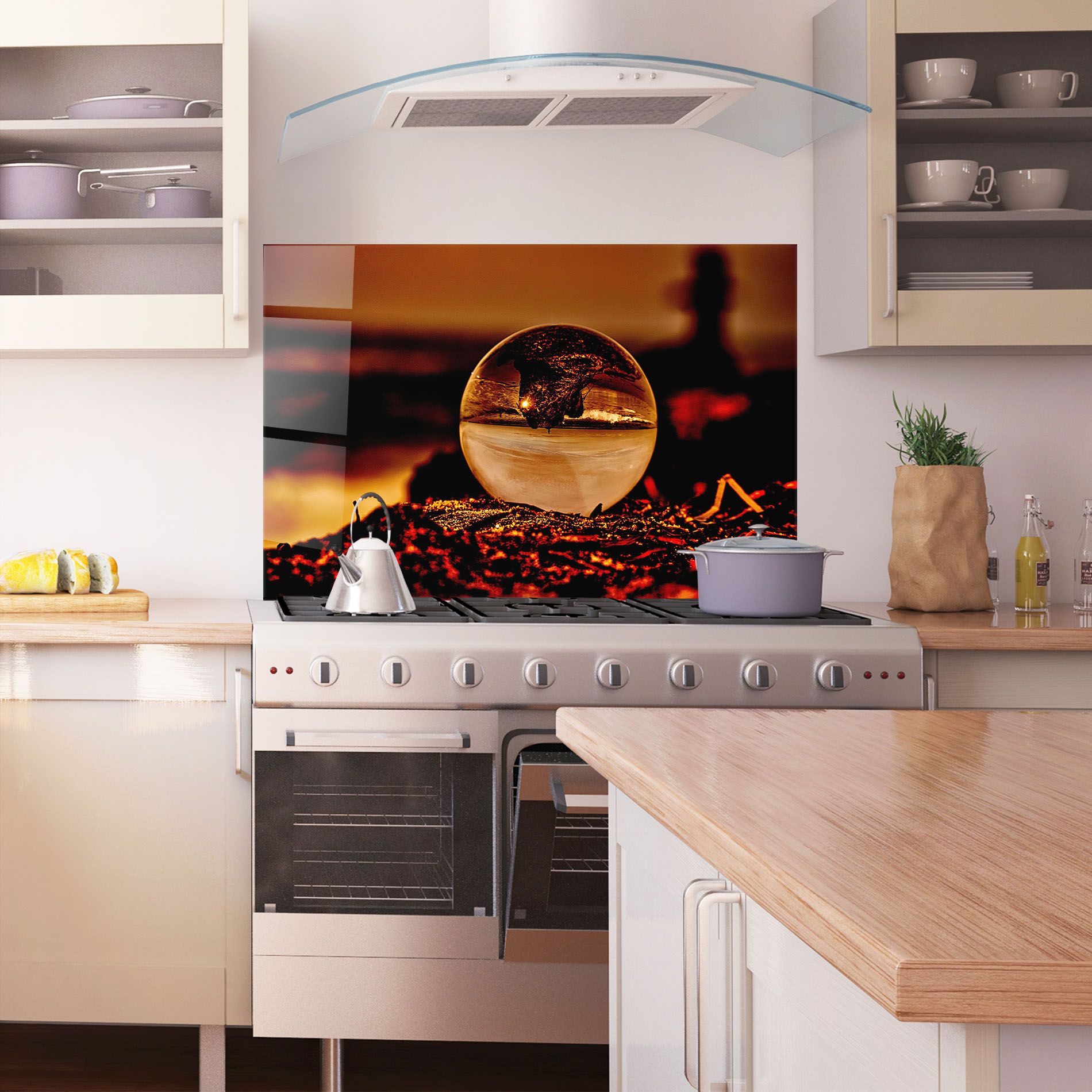 Fire Glass Ball mockup 1