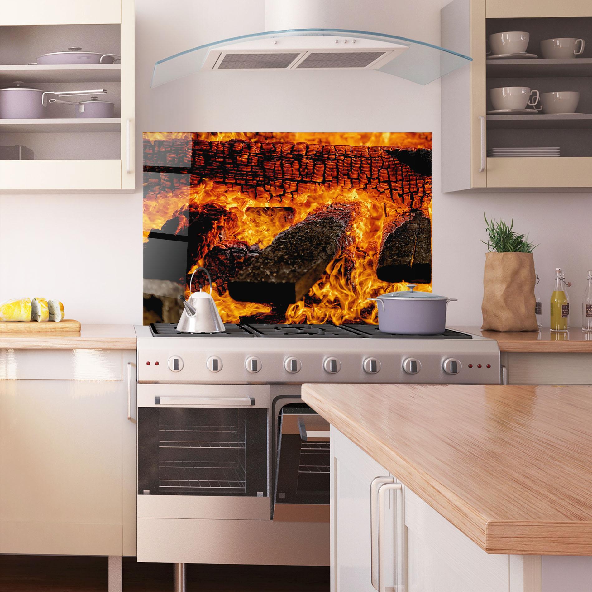 Konyhai üveg hátfal Inferno Heat mockup 1