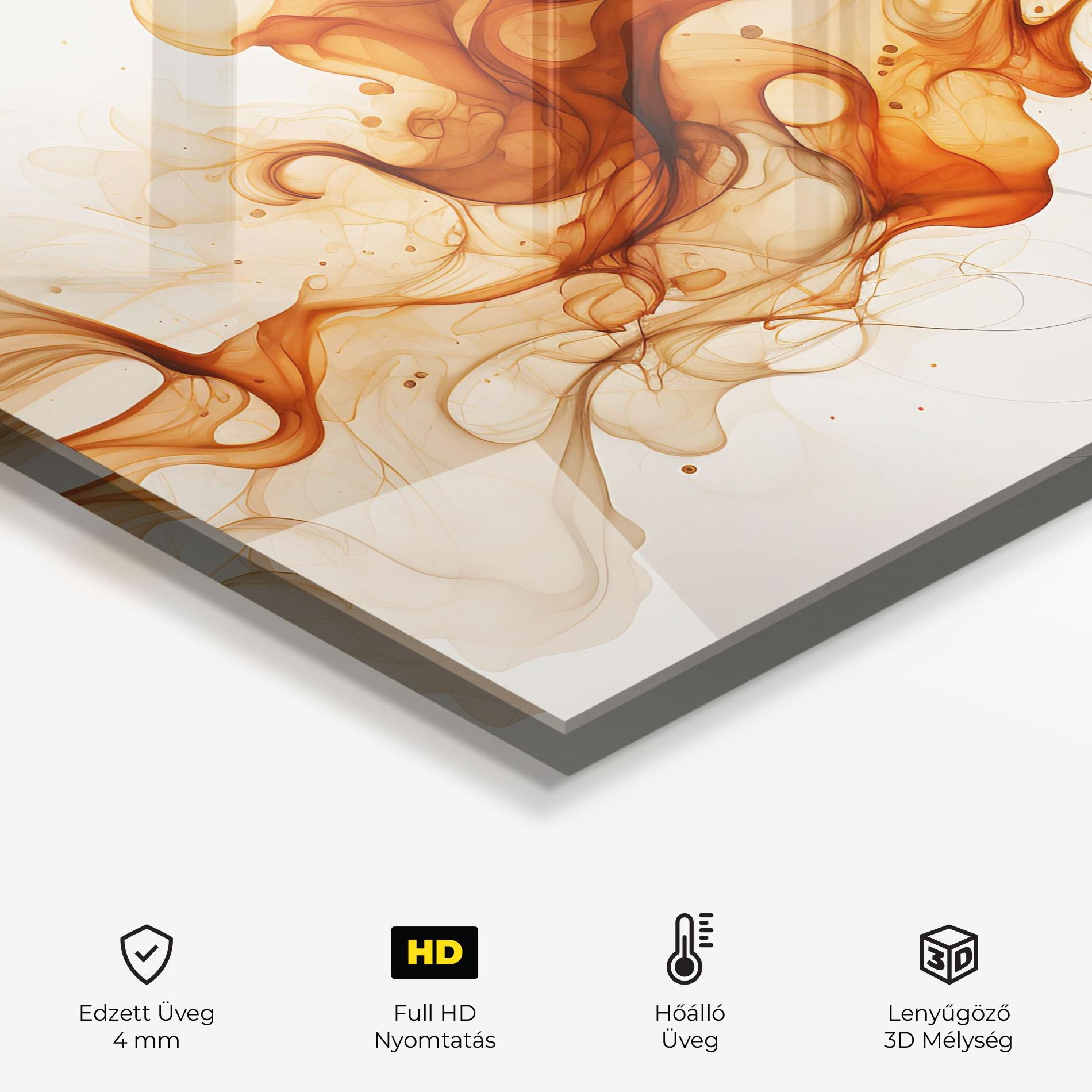 Konyhai üveg hátfal Fire Aroma mockup 2