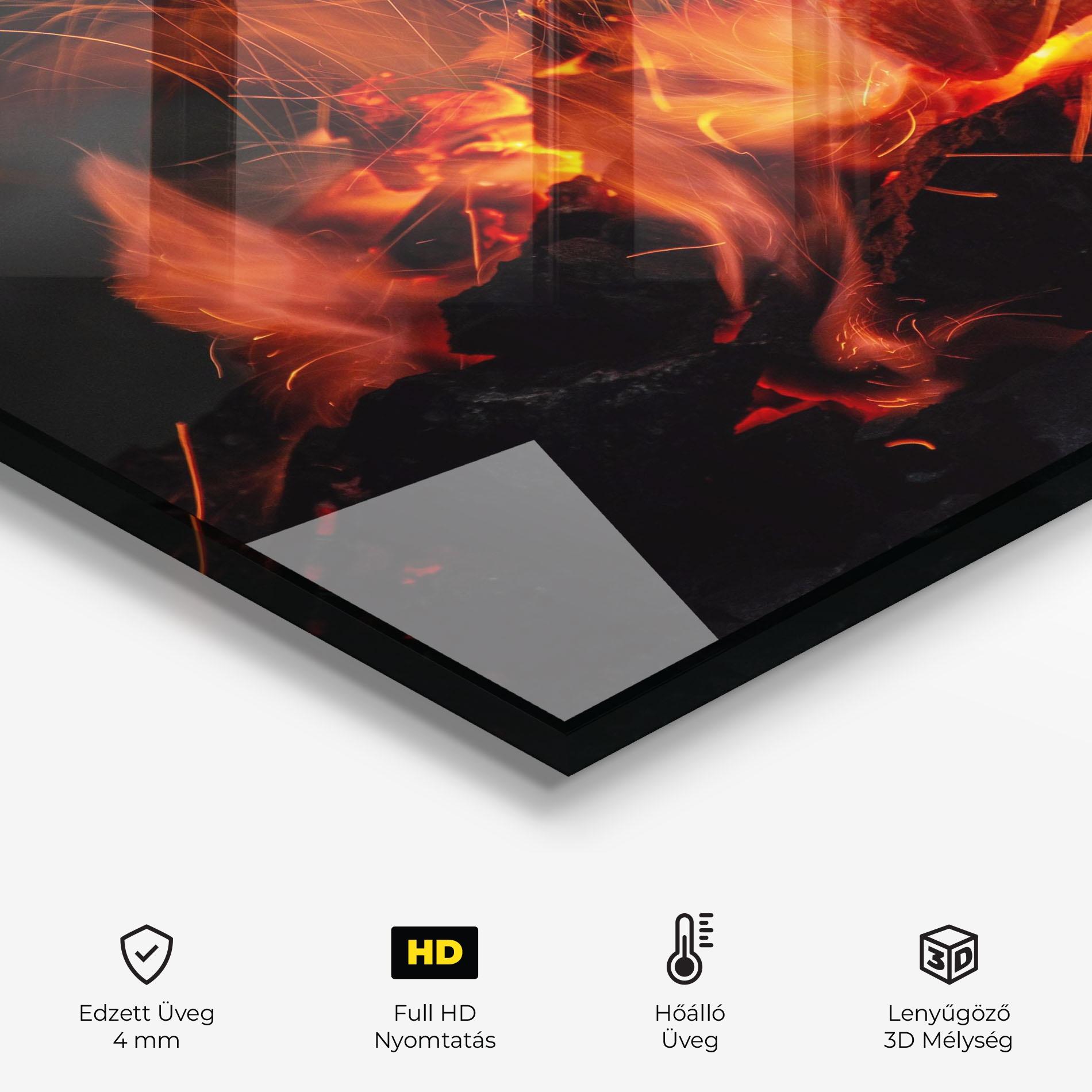 Konyhai üveg hátfal Glow Fusion mockup 2