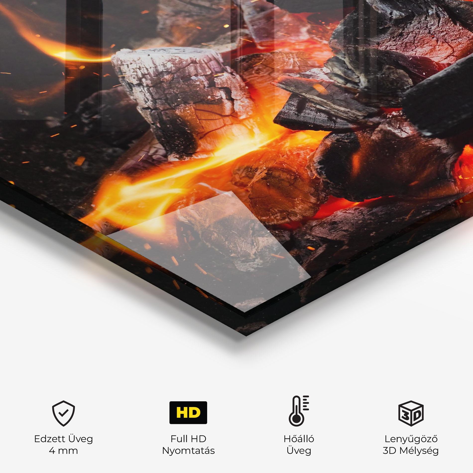 Konyhai üveg hátfal Inferno Scorch mockup 2