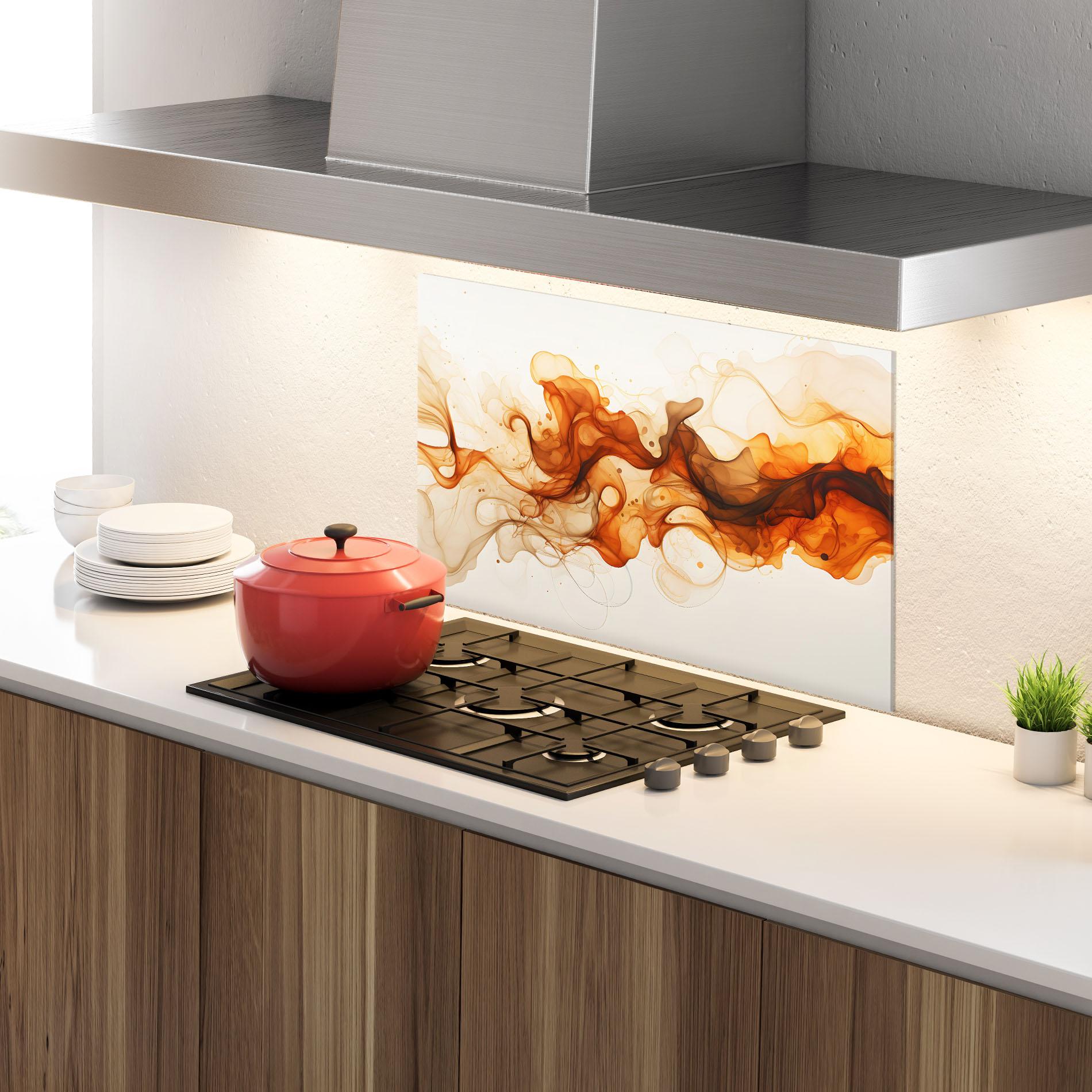 Konyhai üveg hátfal Fire Aroma mockup 4