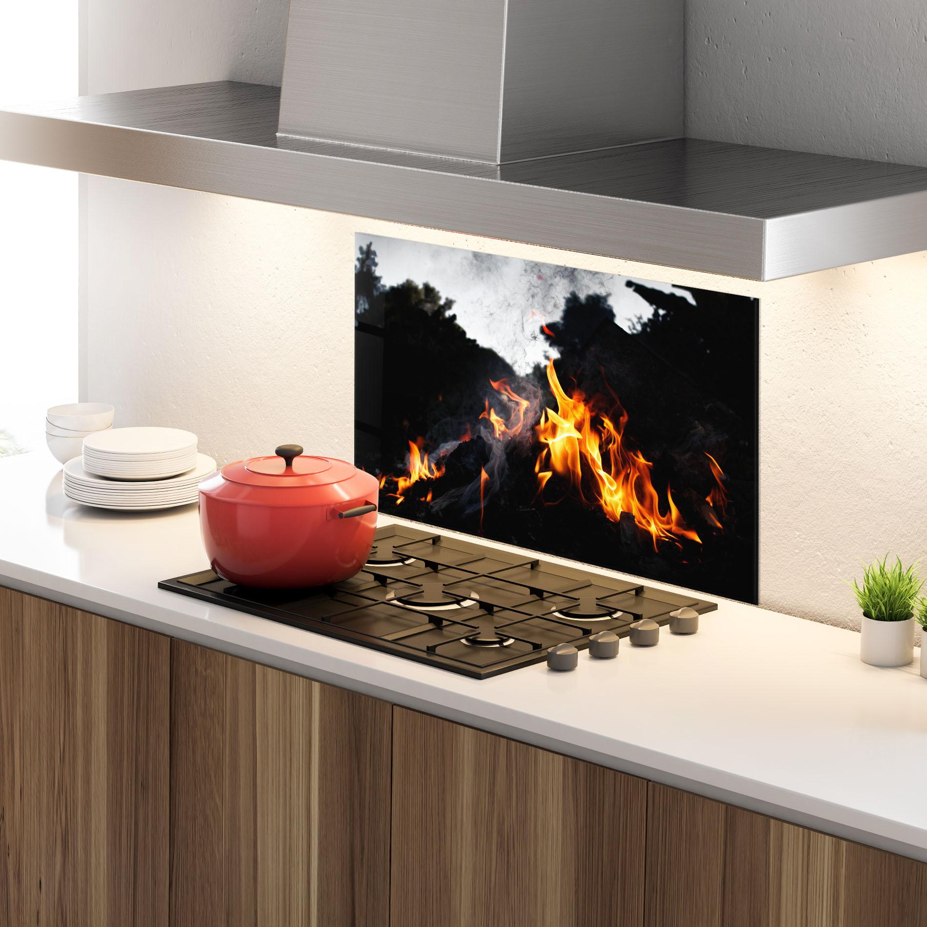 Konyhai üveg hátfal Incendiary Light mockup 4