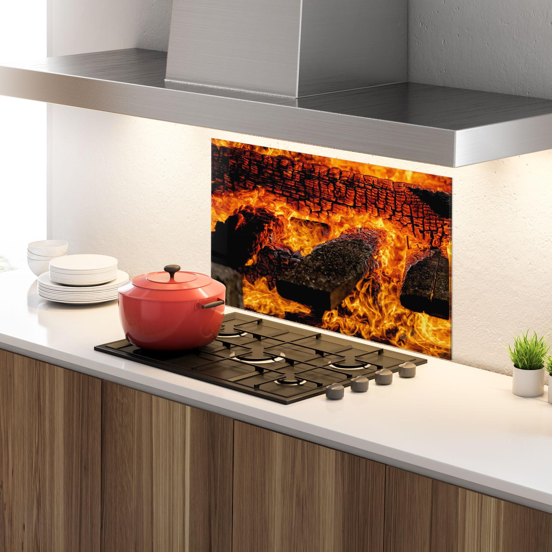 Konyhai üveg hátfal Inferno Heat mockup 4