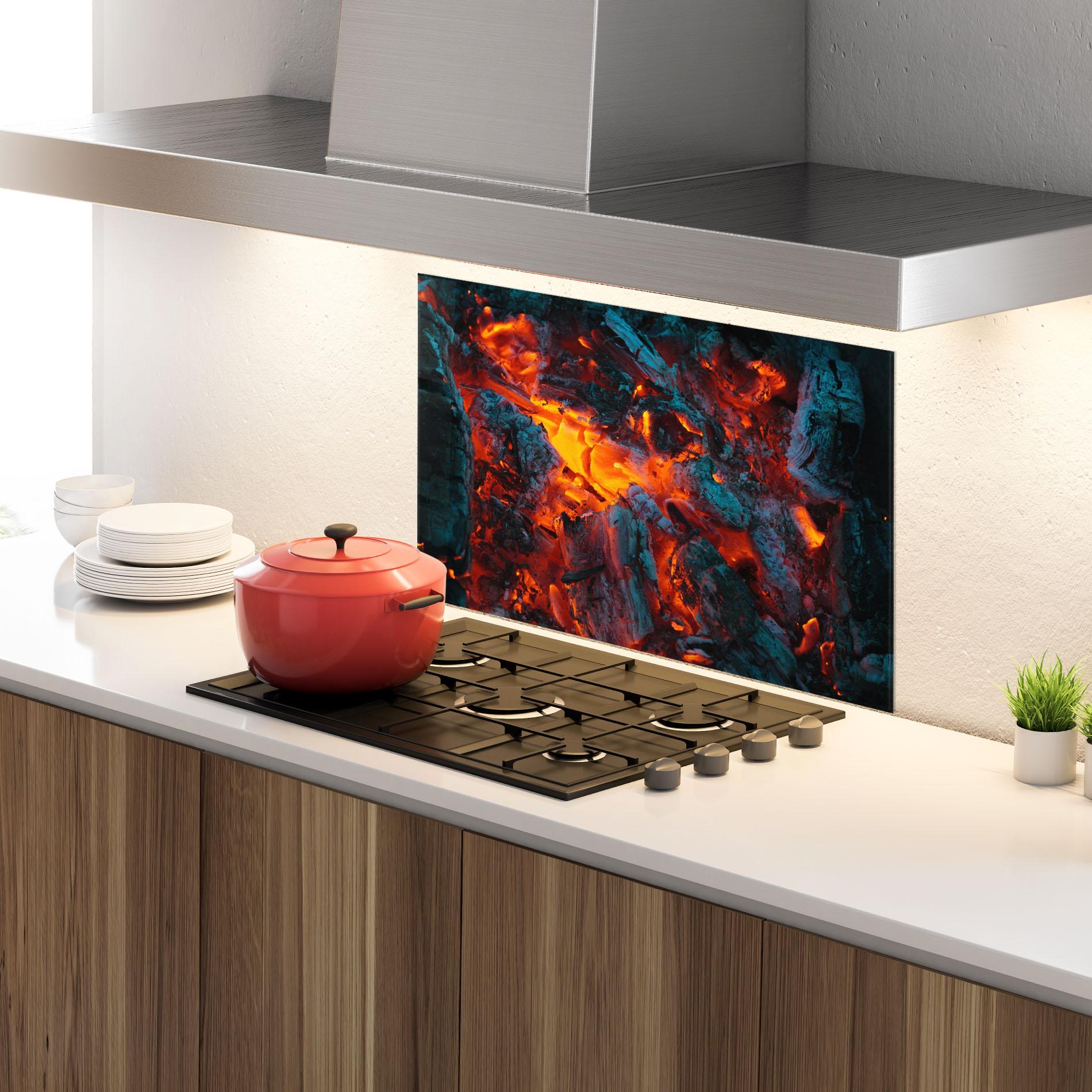 Konyhai üveg hátfal Wild Fire mockup 4