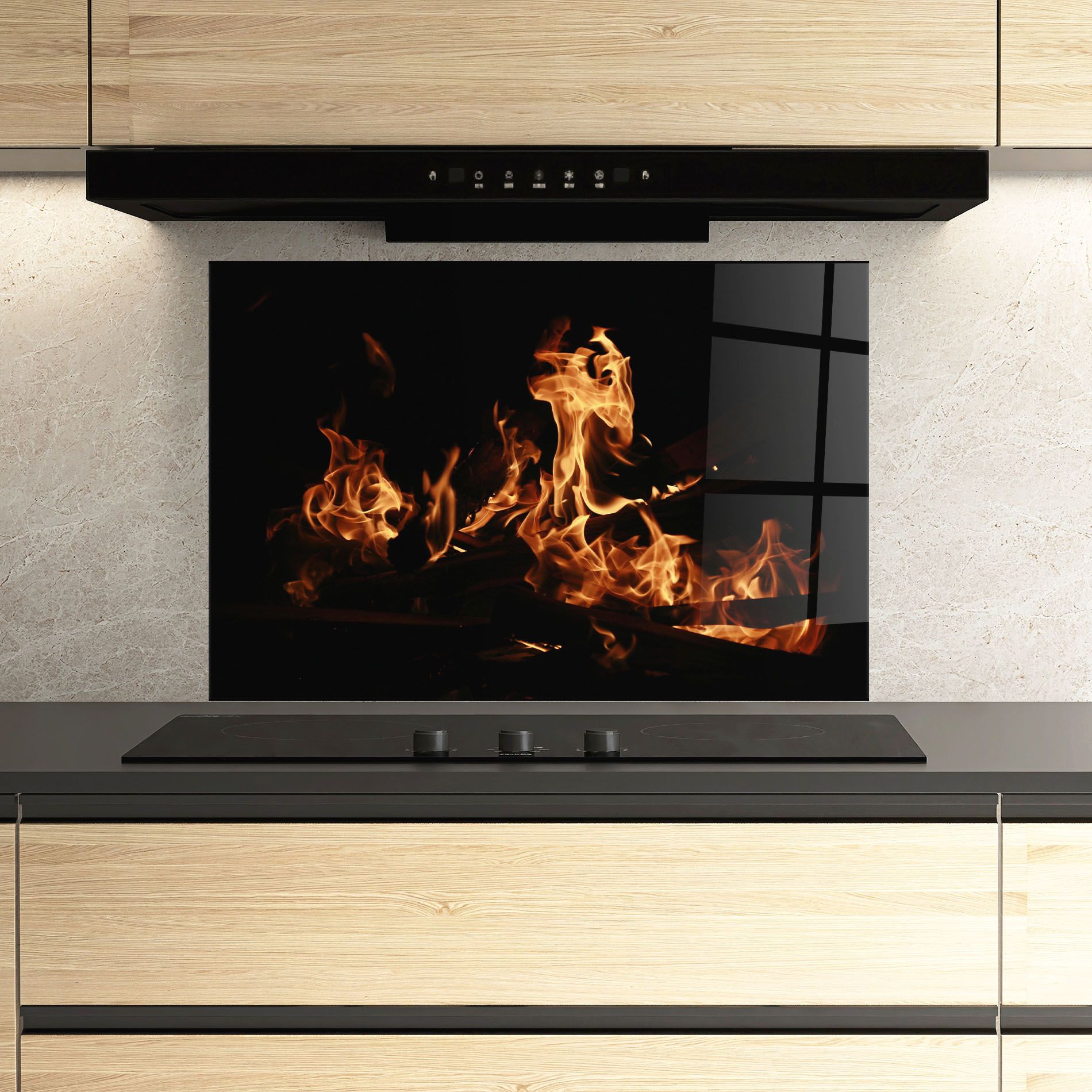 Fire On Black mockup 3