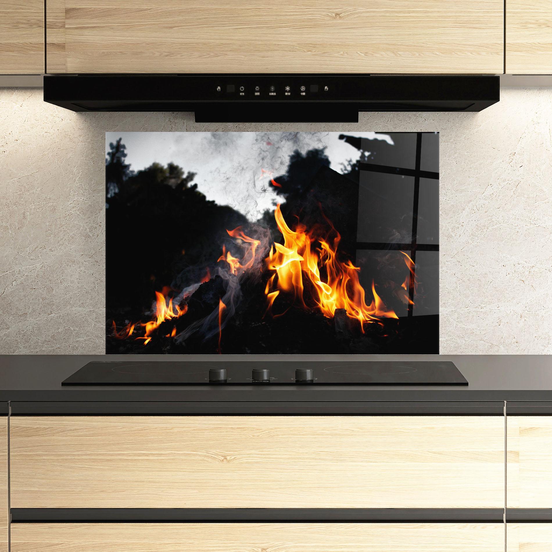 Konyhai üveg hátfal Incendiary Light mockup 3