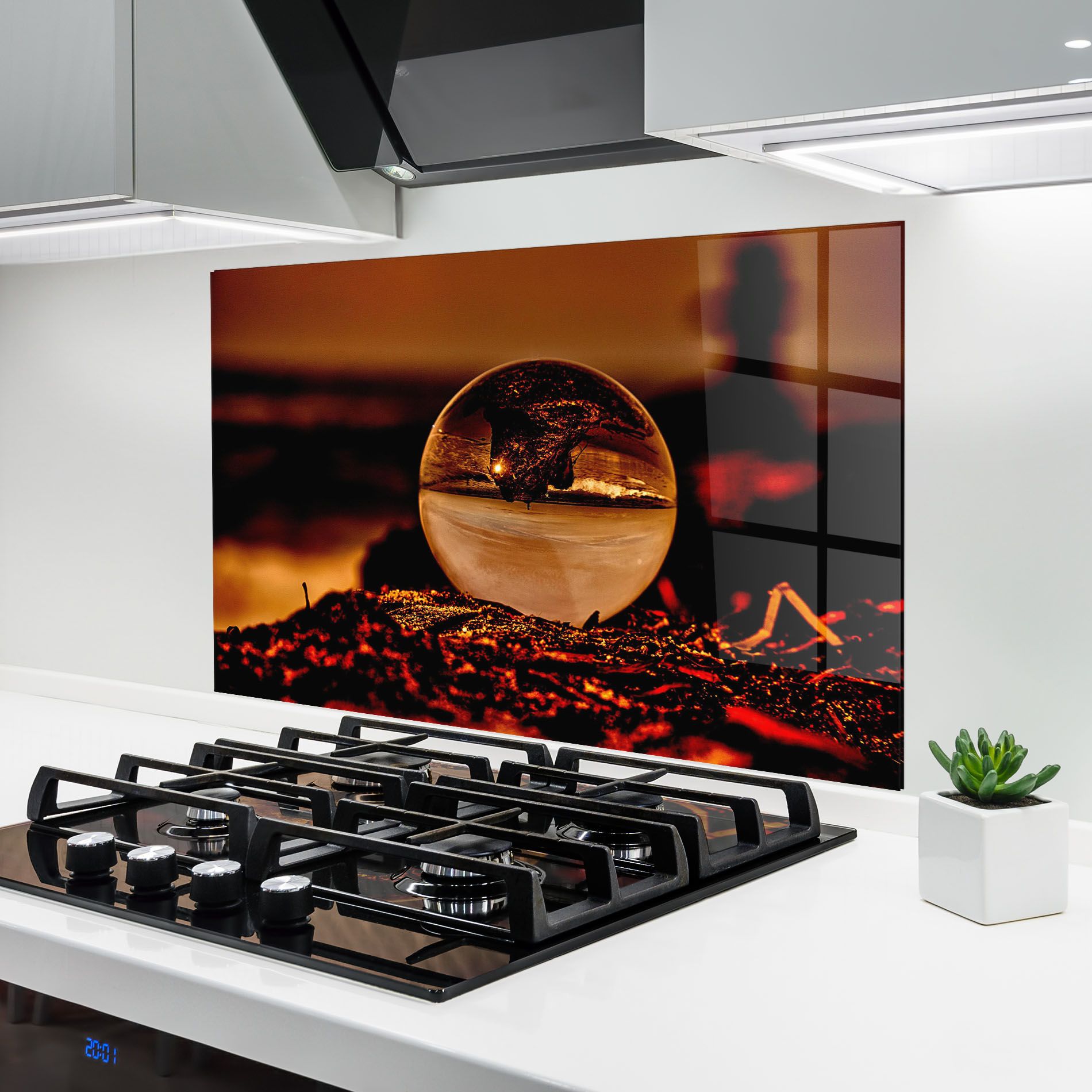 Fire Glass Ball mockup 6