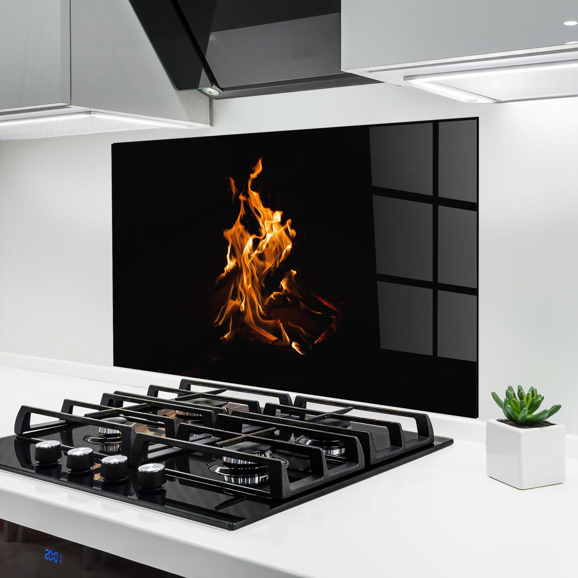 Konyhai üveg hátfal Fire View mockup 6