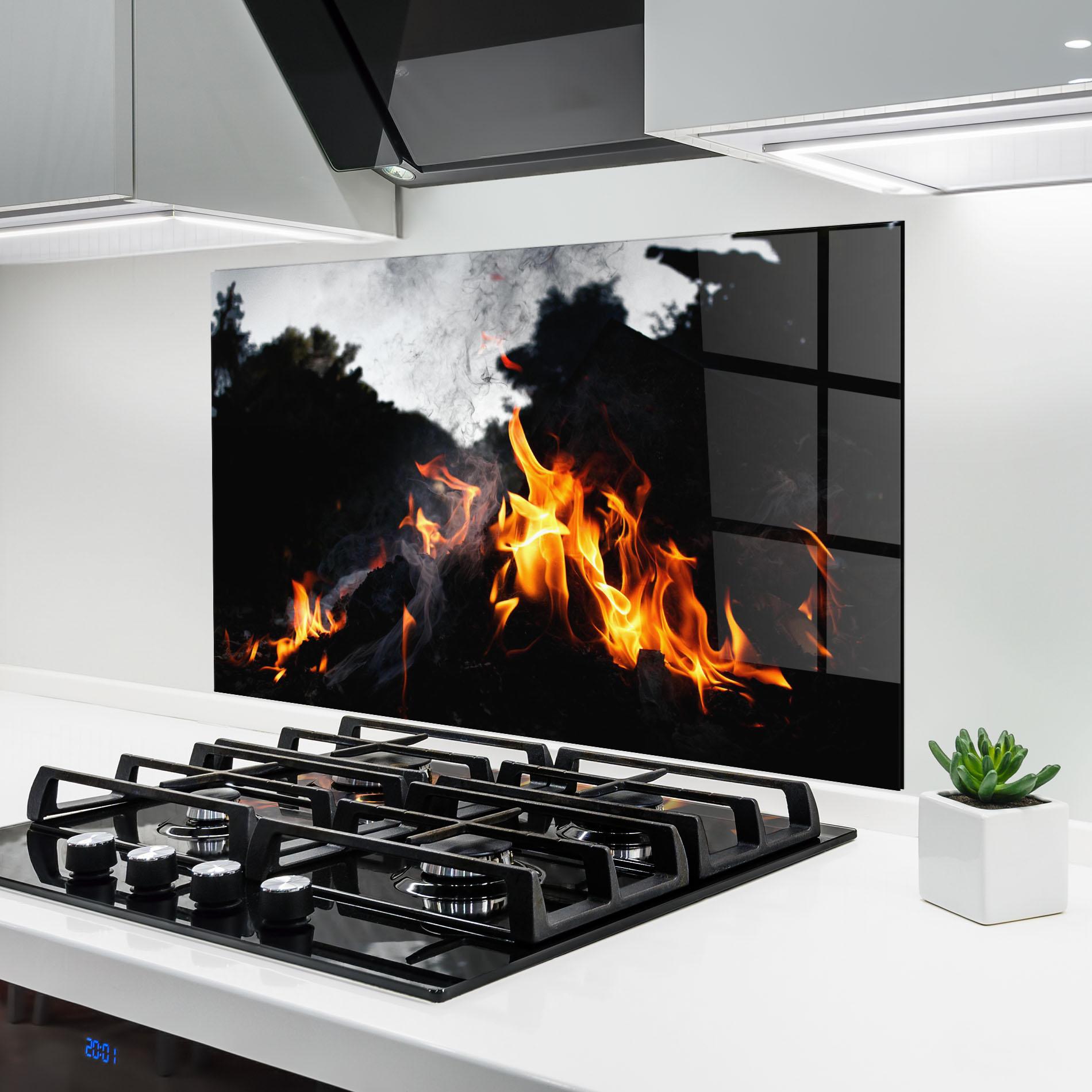 Konyhai üveg hátfal Incendiary Light mockup 6