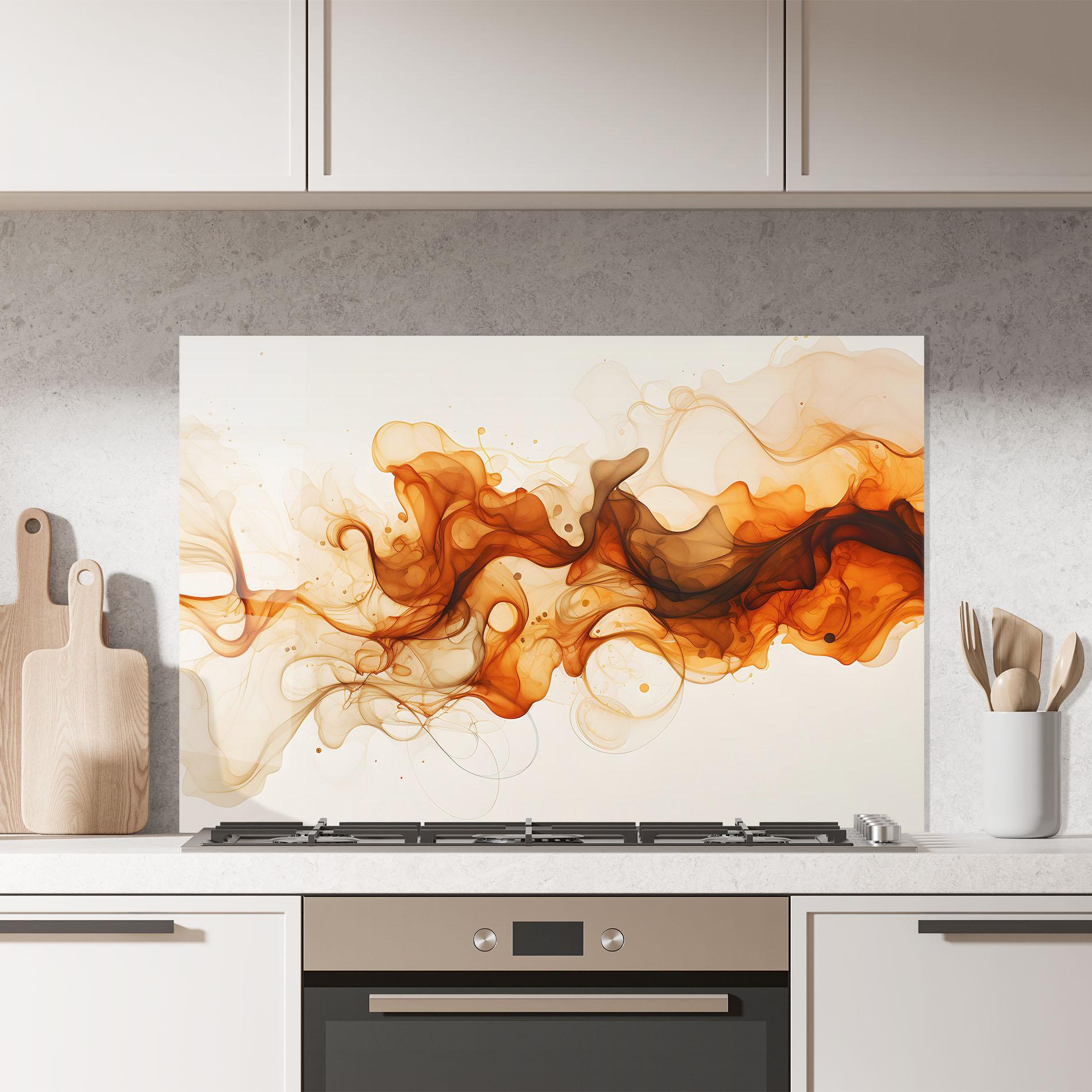 Konyhai üveg hátfal Fire Aroma mockup 7