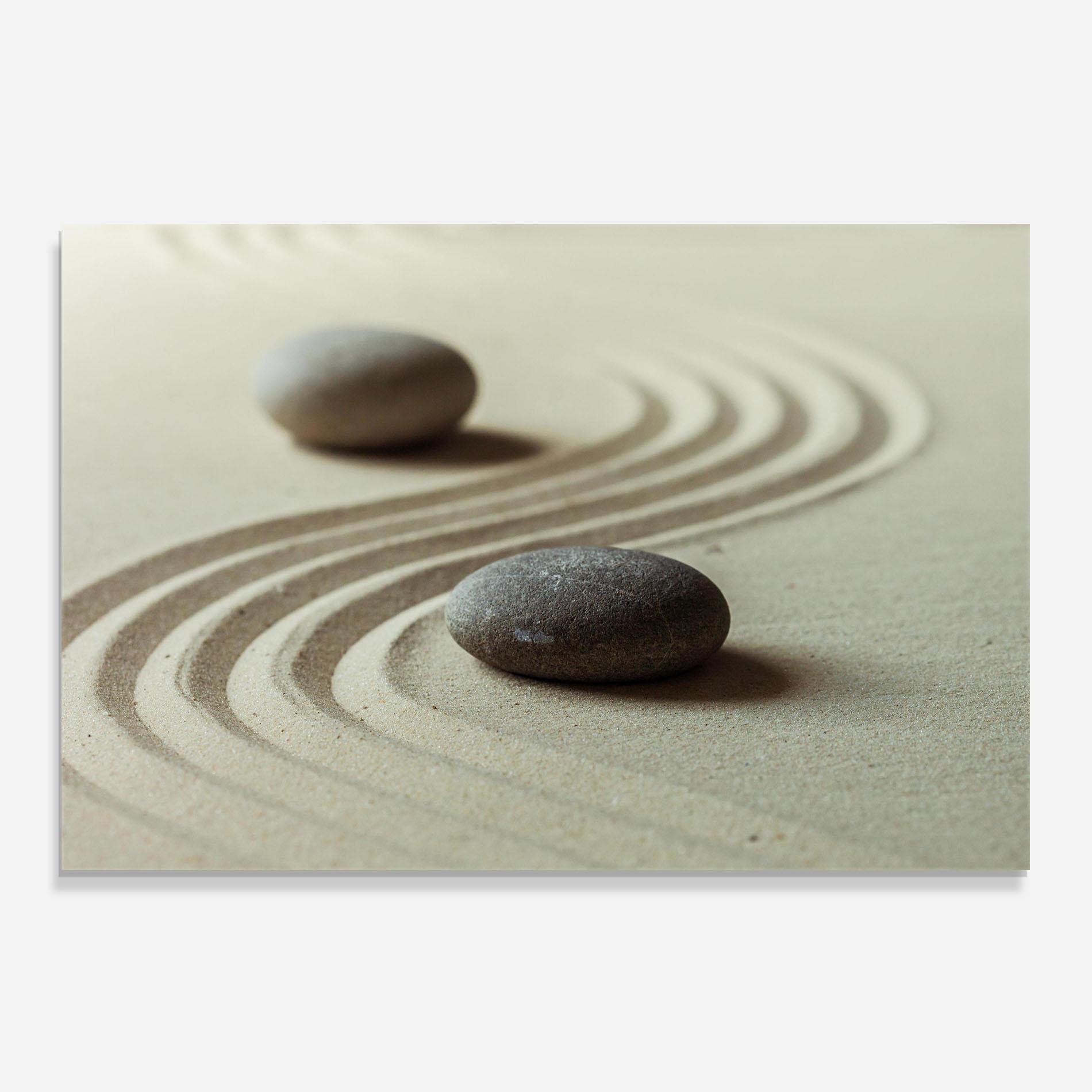 Konyhai üveg hátfal Cream Sand Stones mockup 0