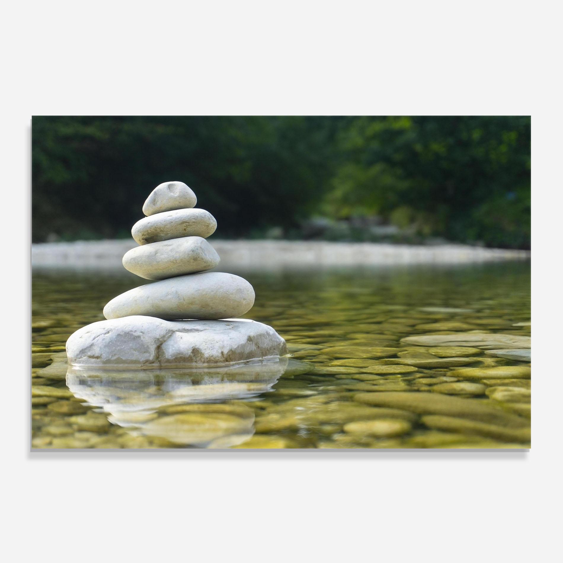 Konyhai üveg hátfal Stone Pyramid mockup 0