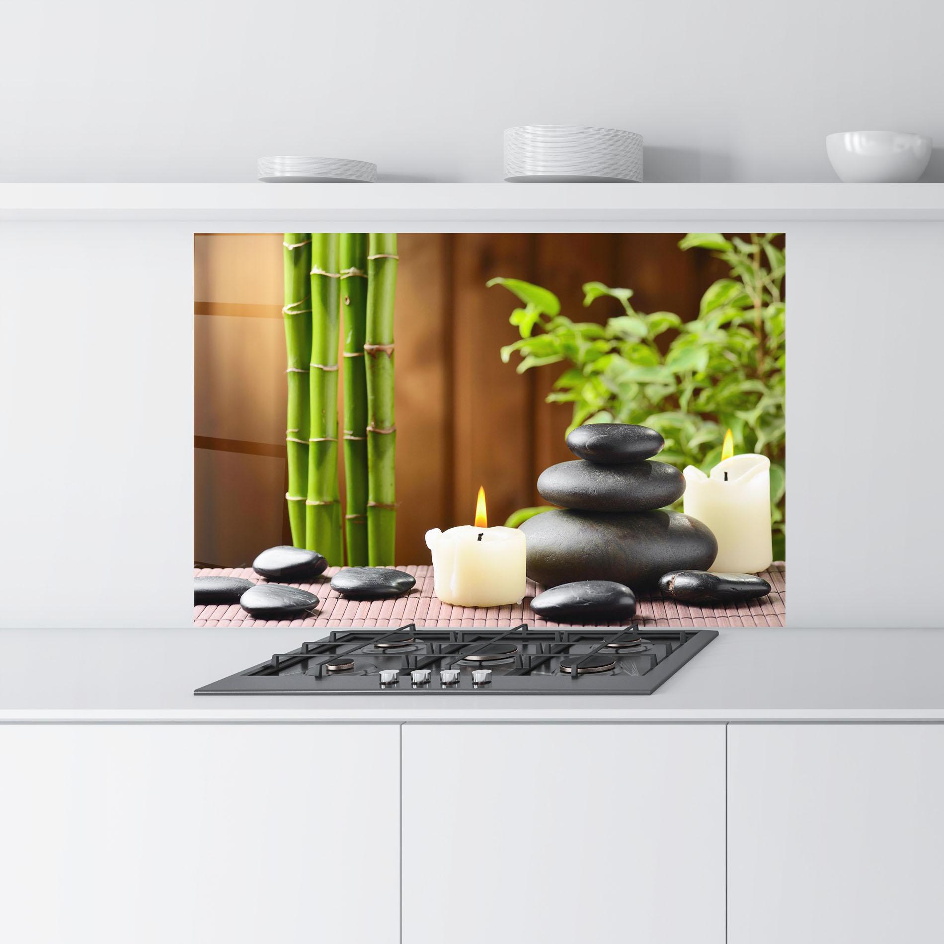 Konyhai üveg hátfal Spa Rocks mockup 9