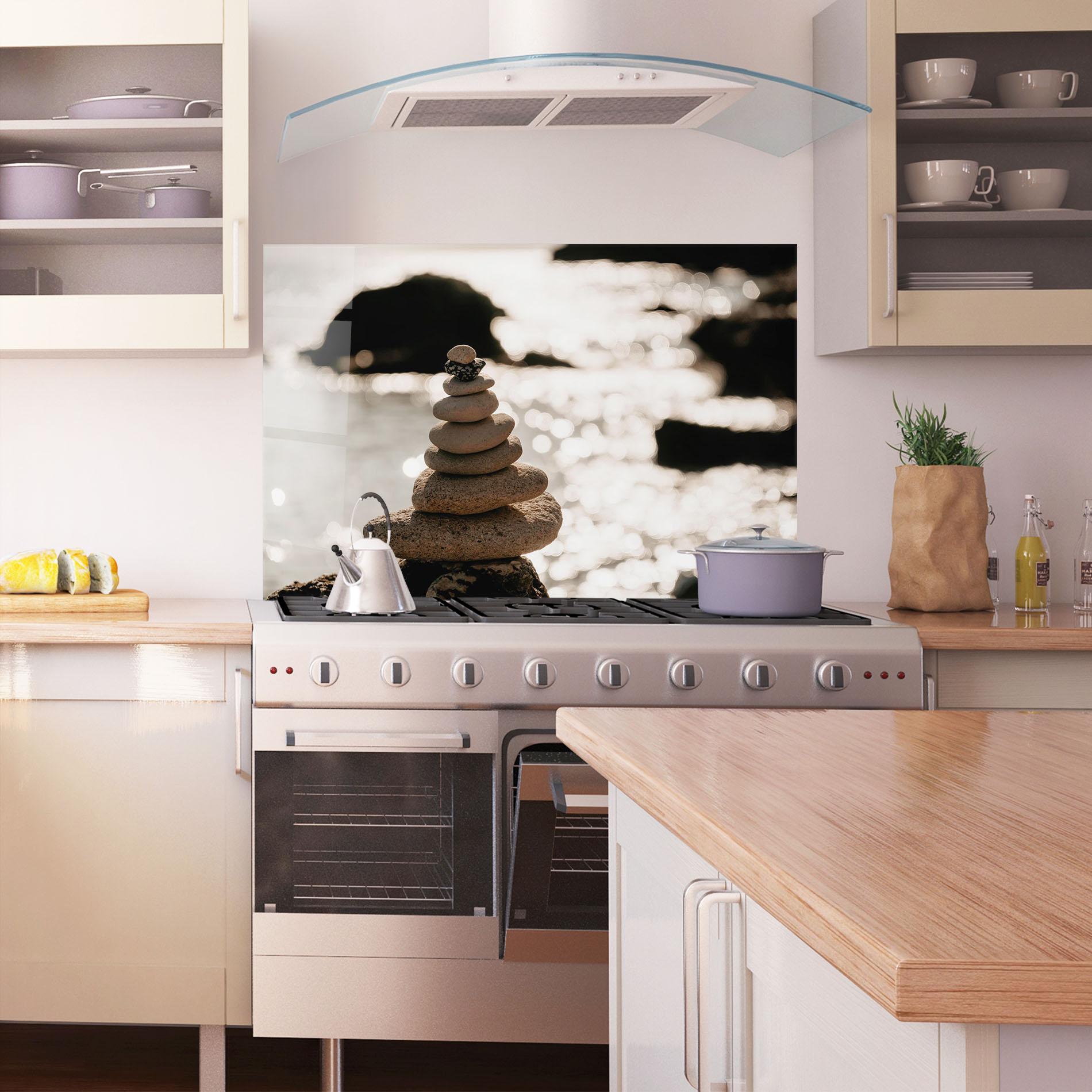 Konyhai üveg hátfal Pyramid Stones mockup 1