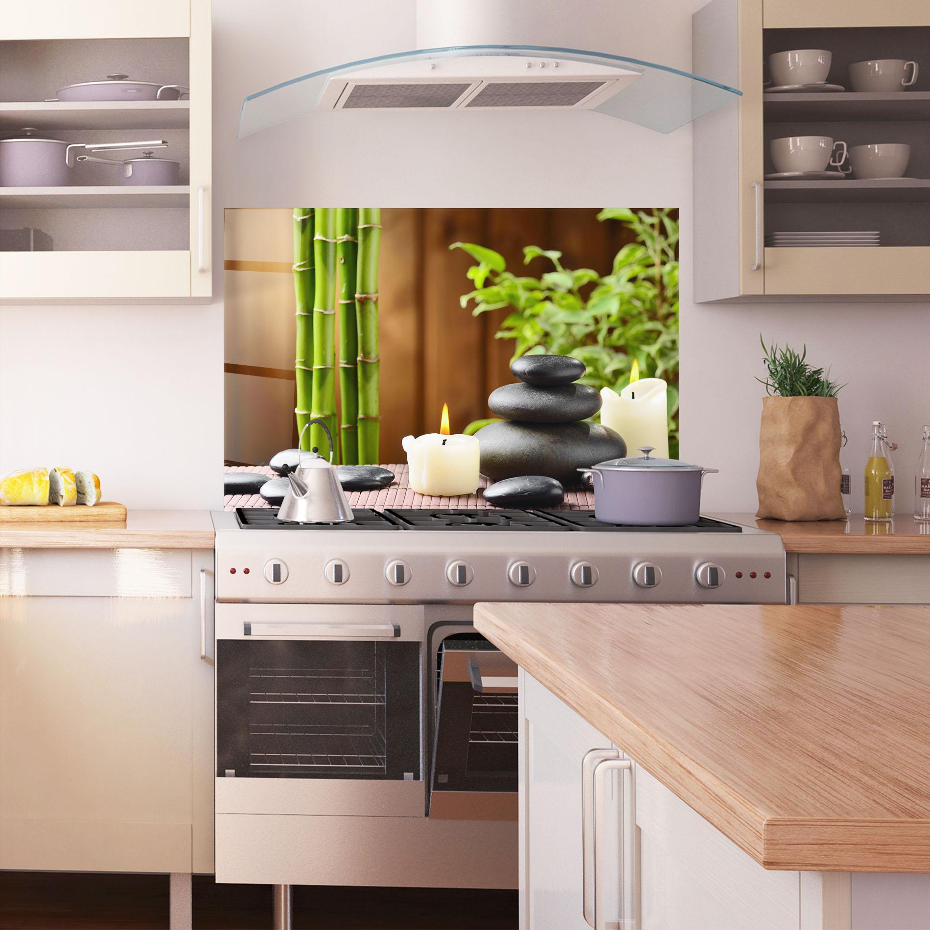 Konyhai üveg hátfal Spa Rocks mockup 1