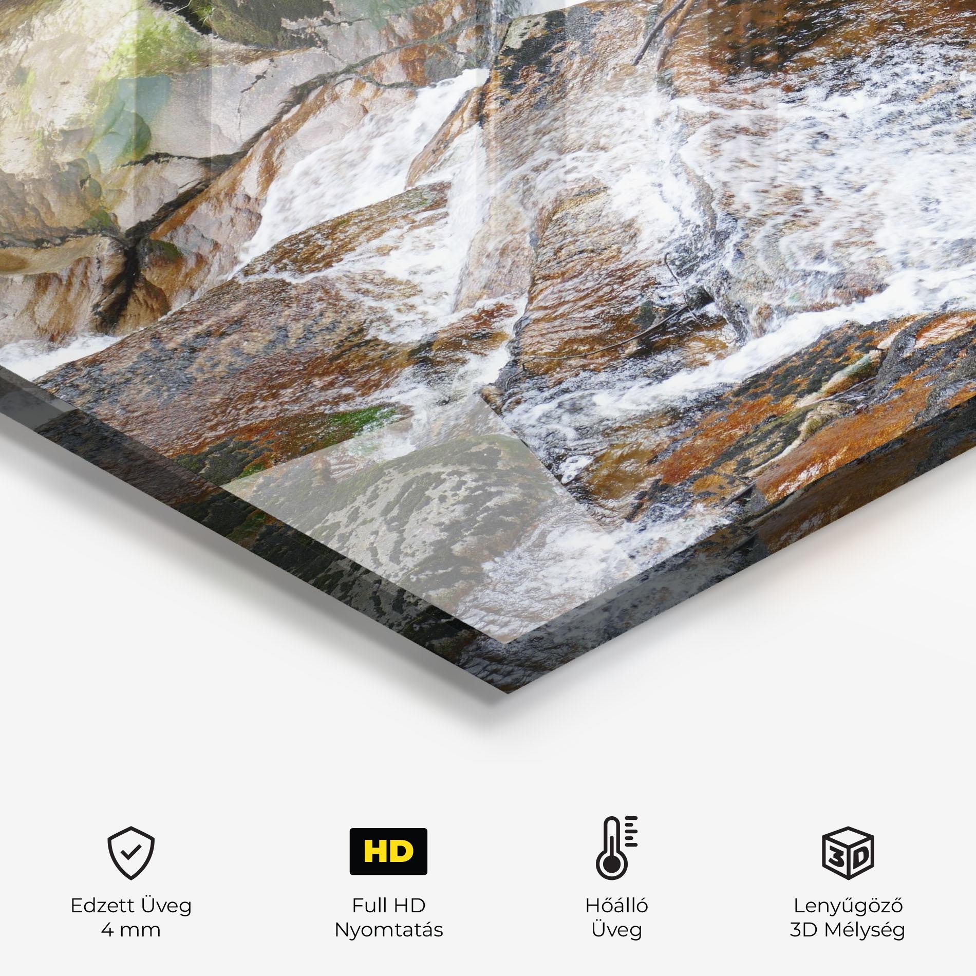 Konyhai üveg hátfal Forest Peace mockup 2