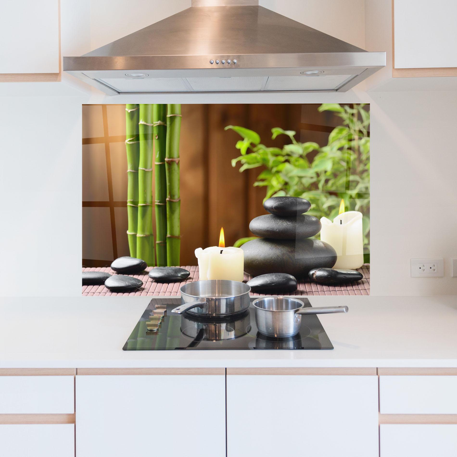 Konyhai üveg hátfal Spa Rocks mockup 5