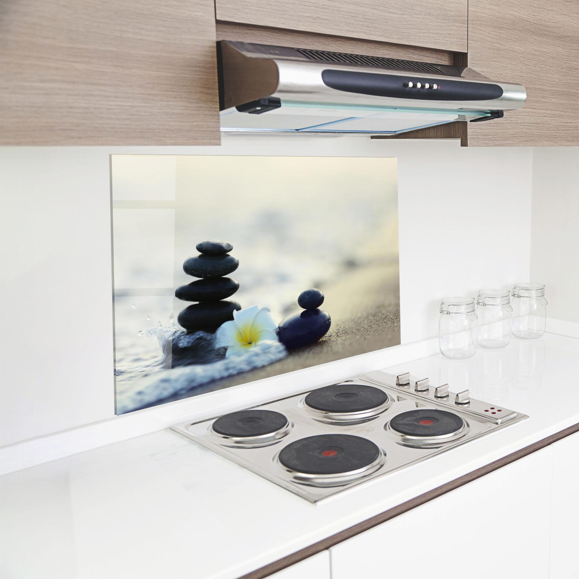 Konyhai üveg hátfal Flower Sea Flower mockup 8