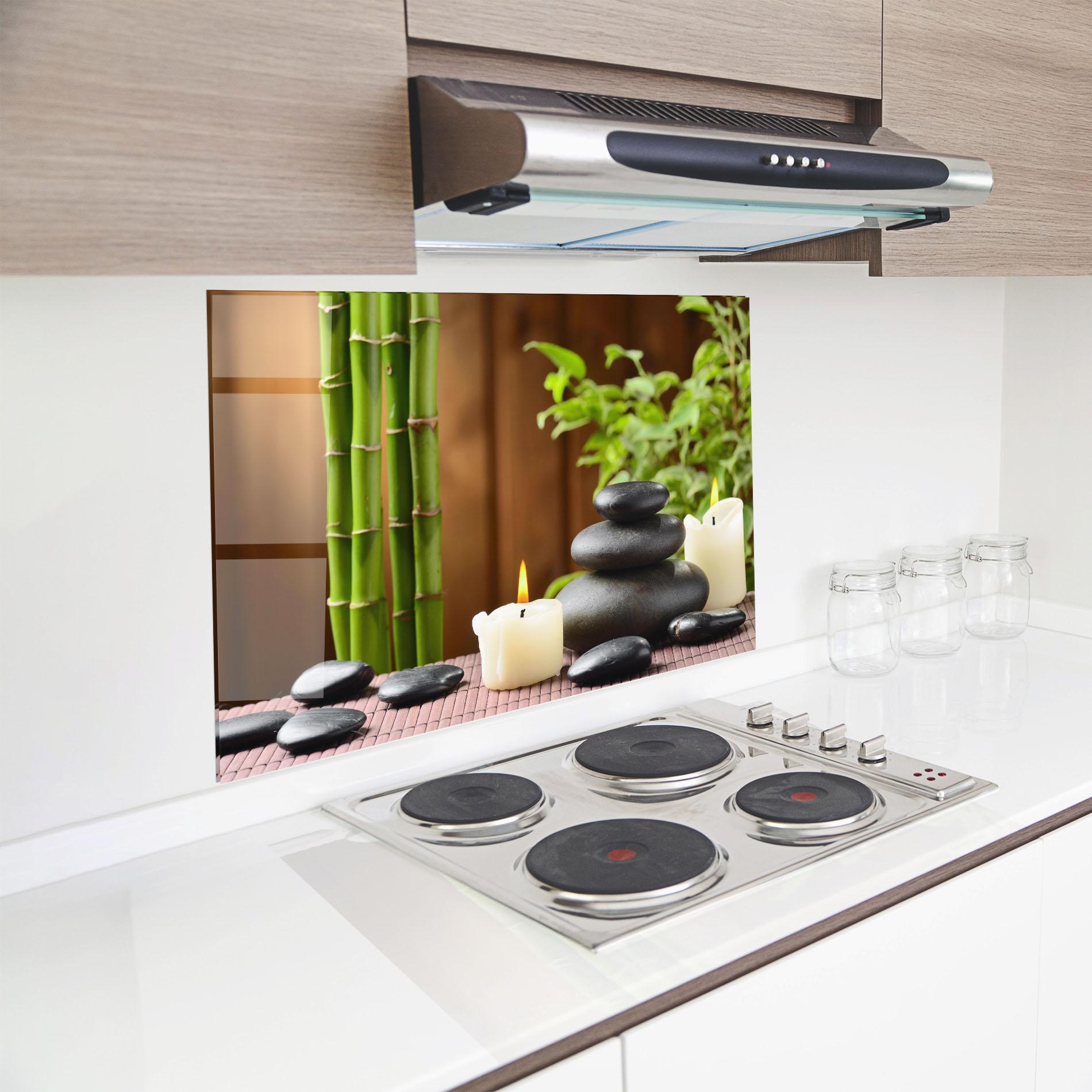 Konyhai üveg hátfal Spa Rocks mockup 8