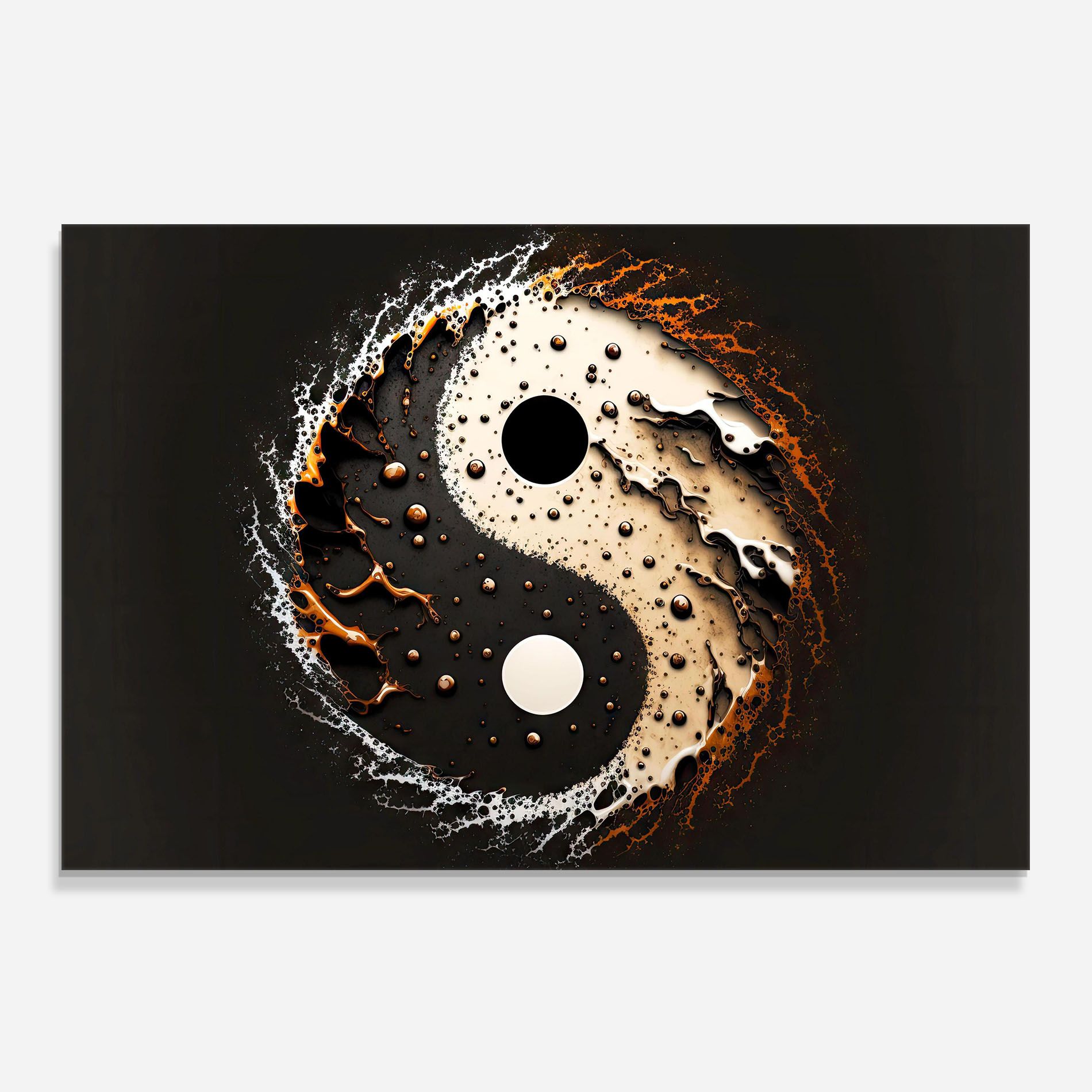 Brown Liquid Yinyang mockup 0