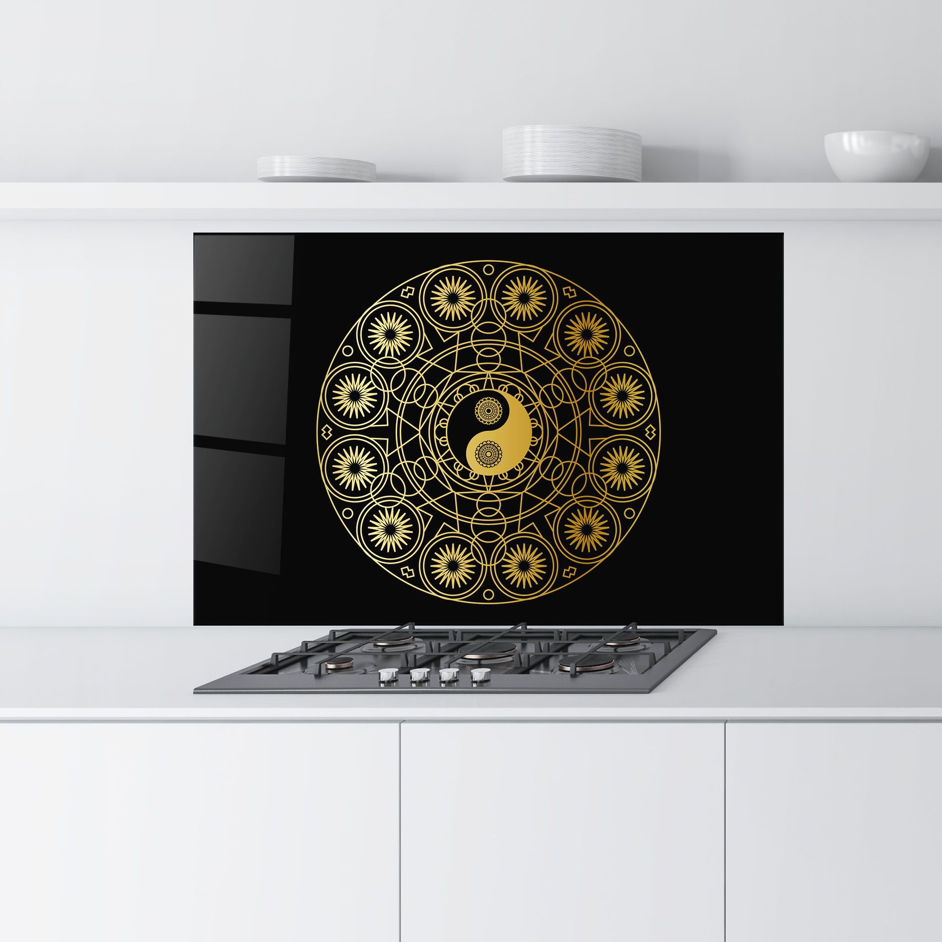 Gold Meditation Mandala mockup 9