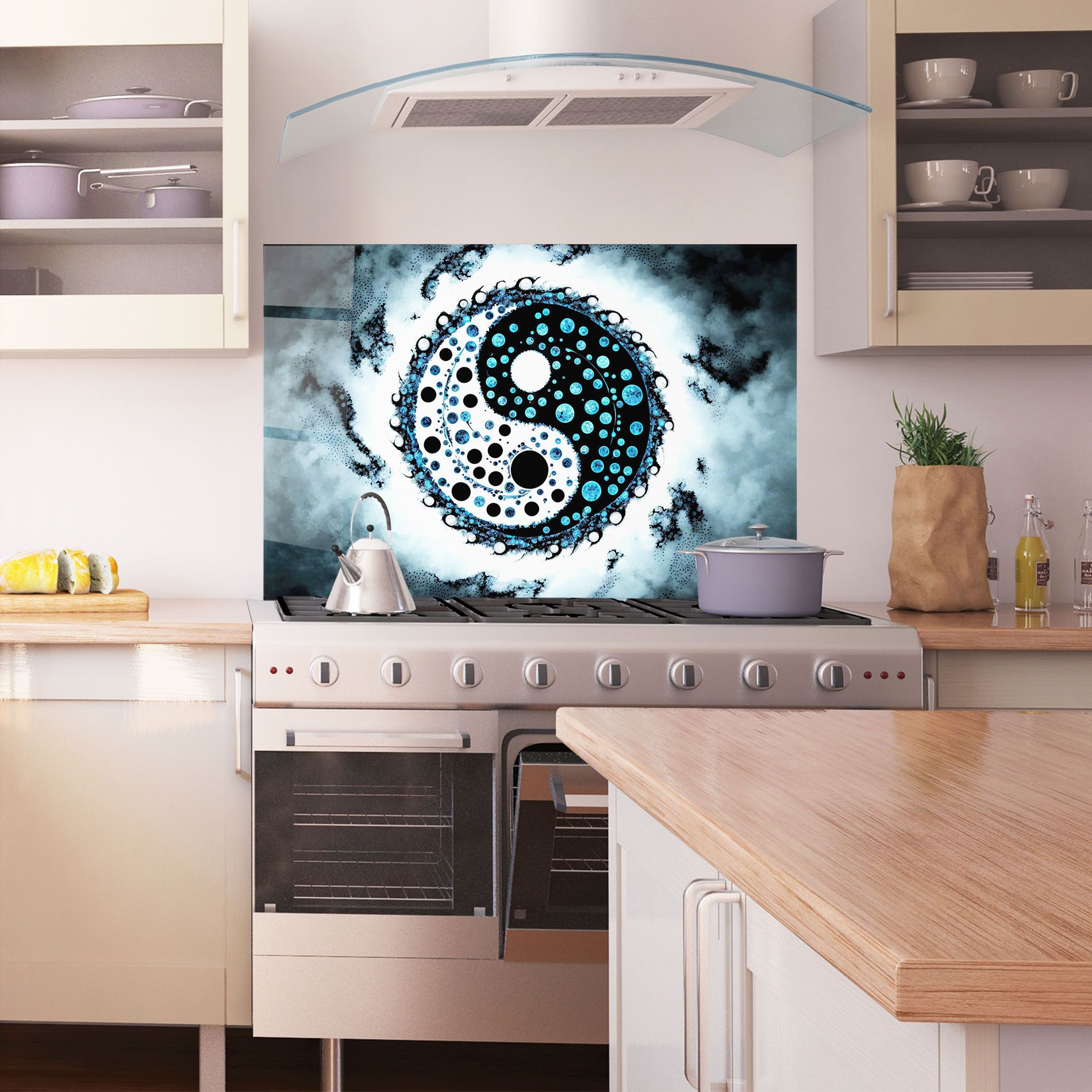 Blue White Yinyang mockup 1