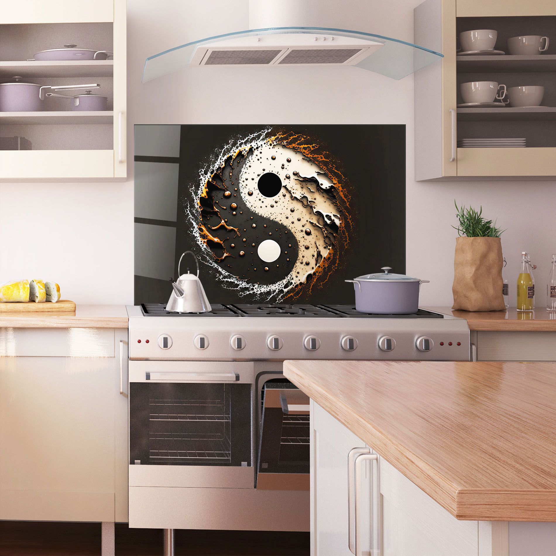 Brown Liquid Yinyang mockup 1