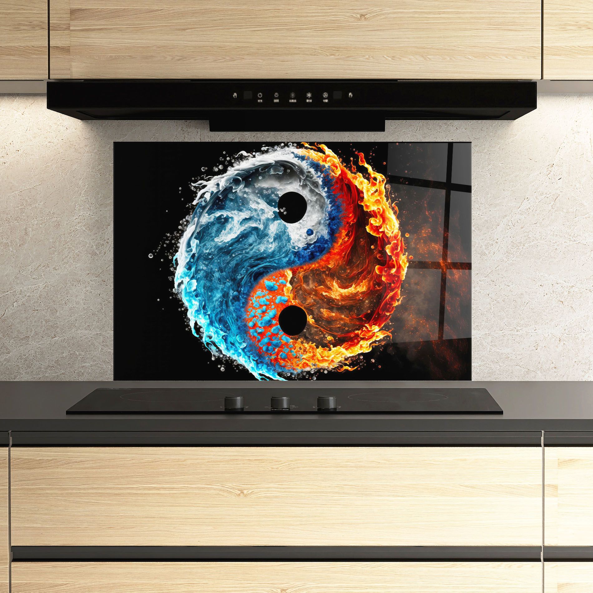 Fire Water Yin Yang mockup 3