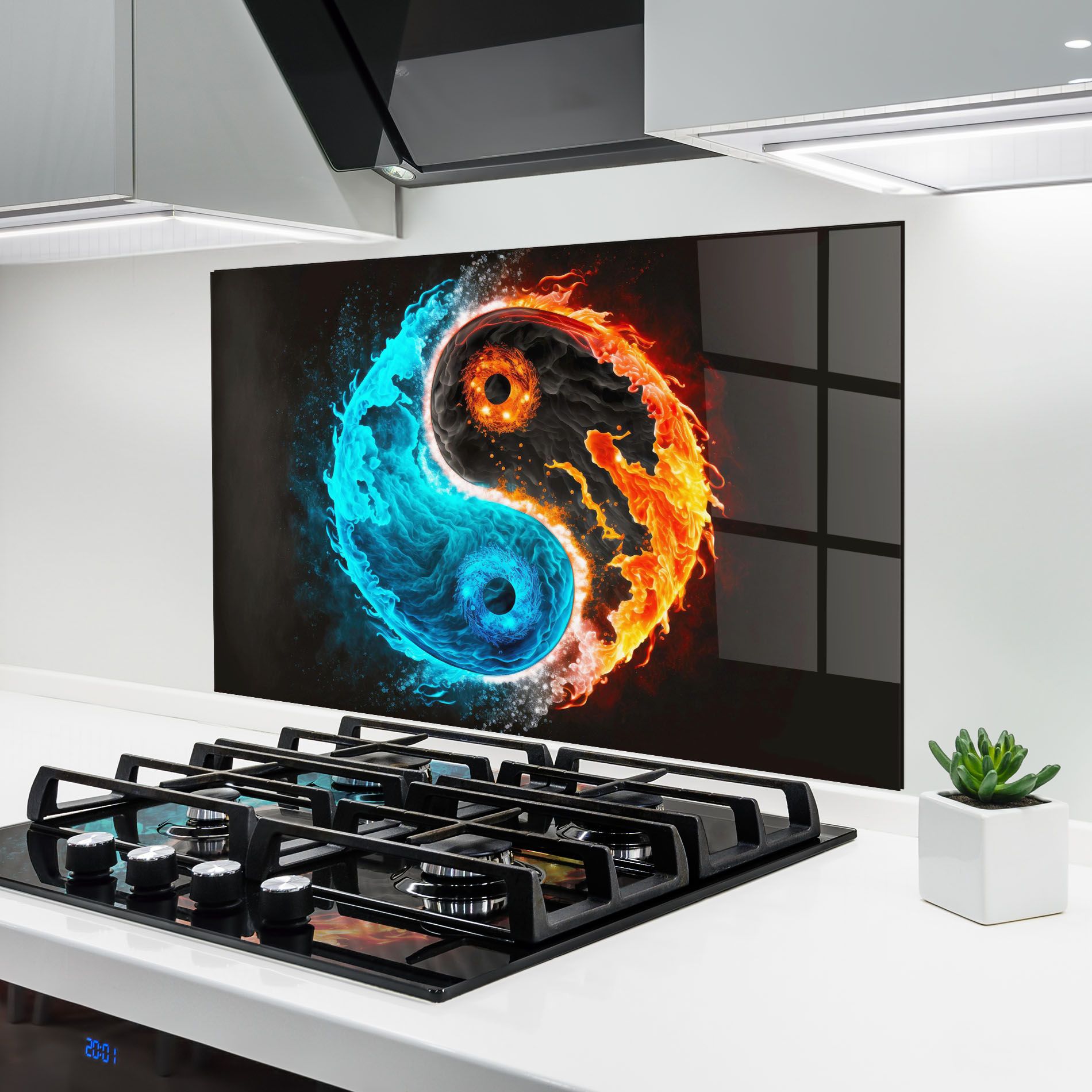 Fire Yinyang Art mockup 6