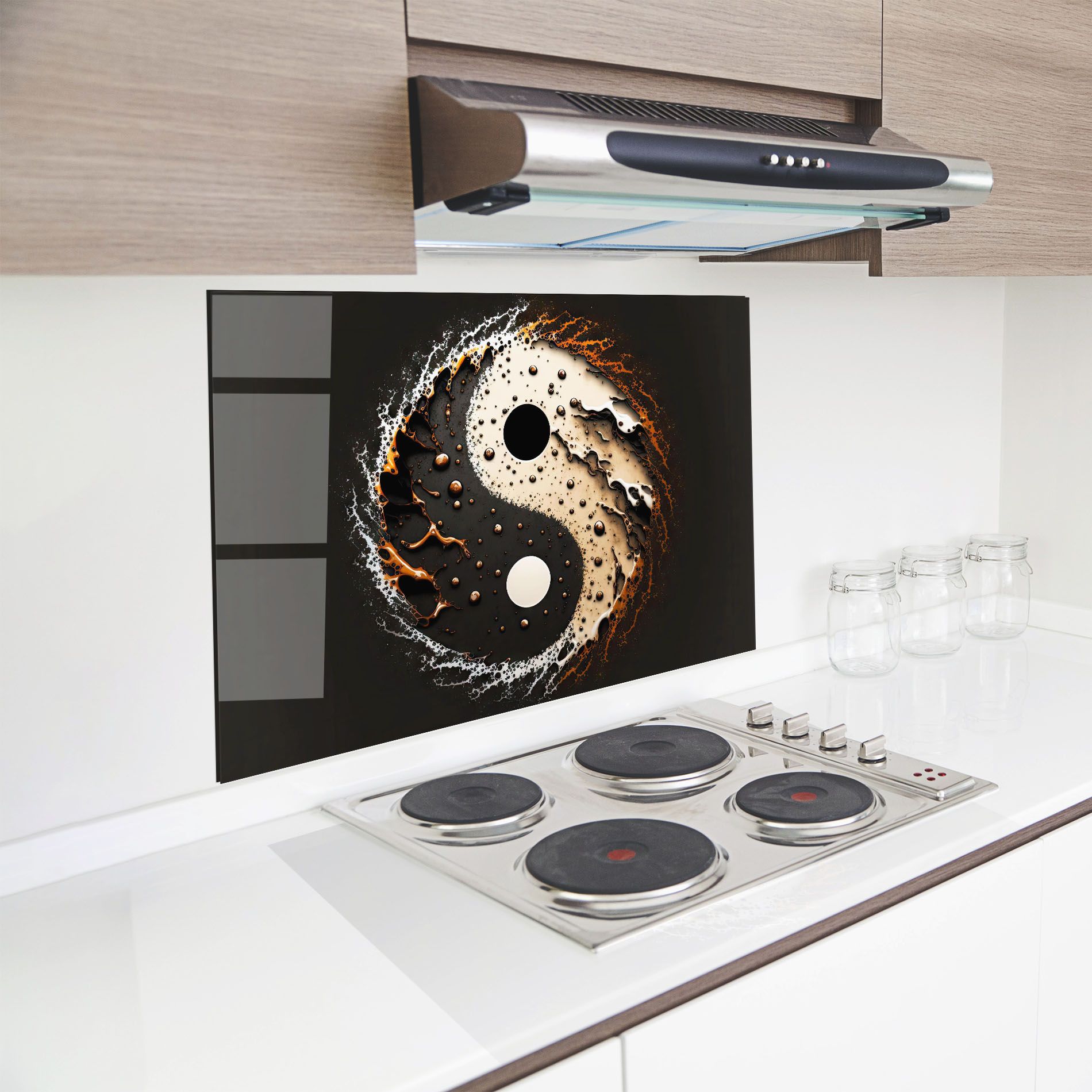 Brown Liquid Yinyang mockup 8