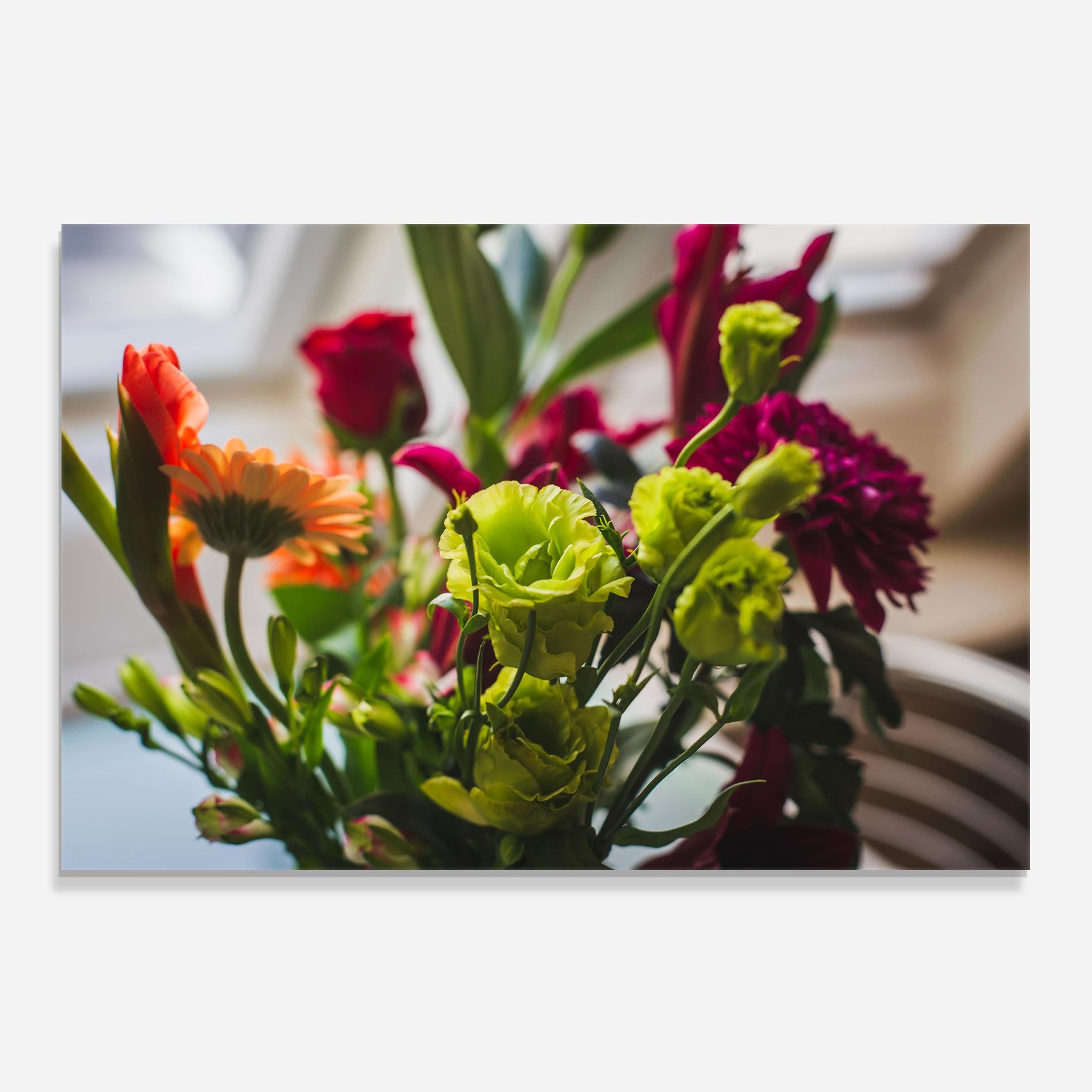Green Flowers Bouquet mockup 0