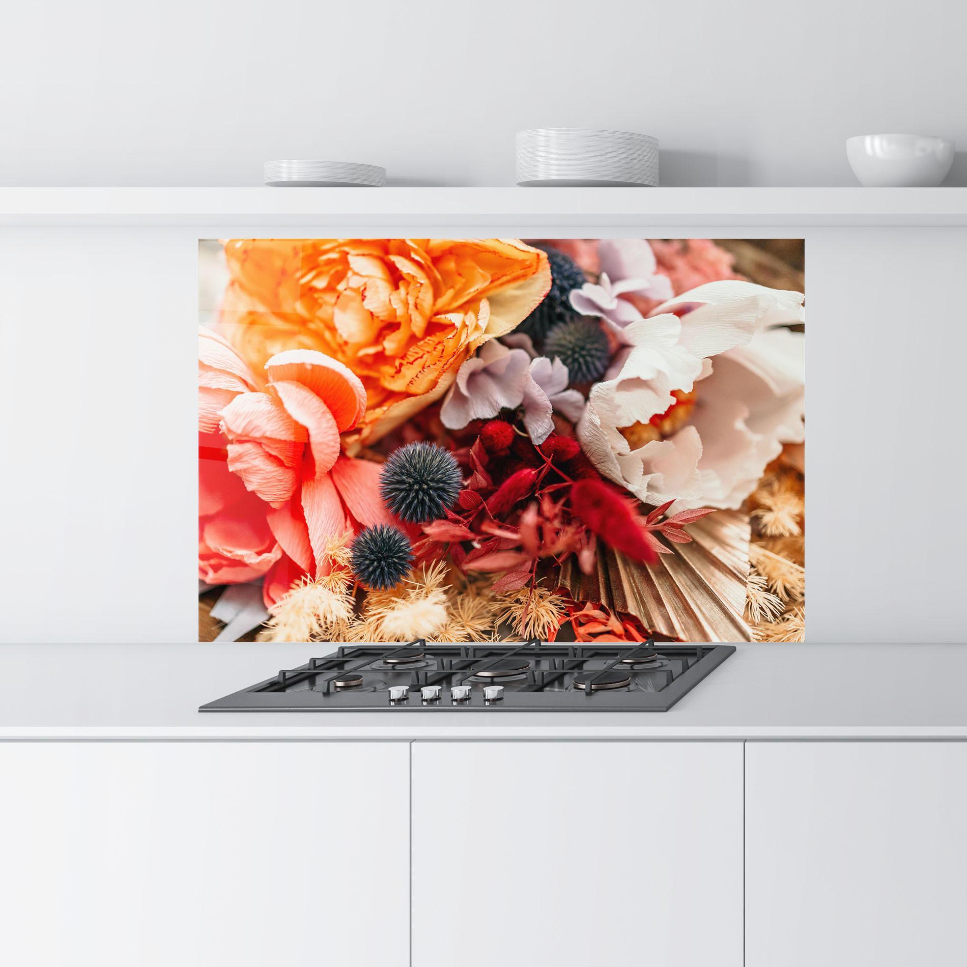 Konyhai üveg hátfal Autumn Bouquet mockup 9