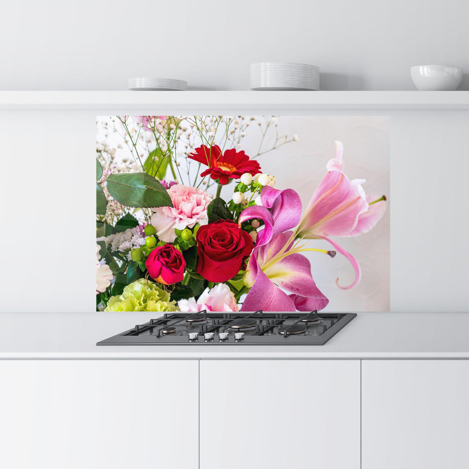Konyhai üveg hátfal Bouquet mockup 9