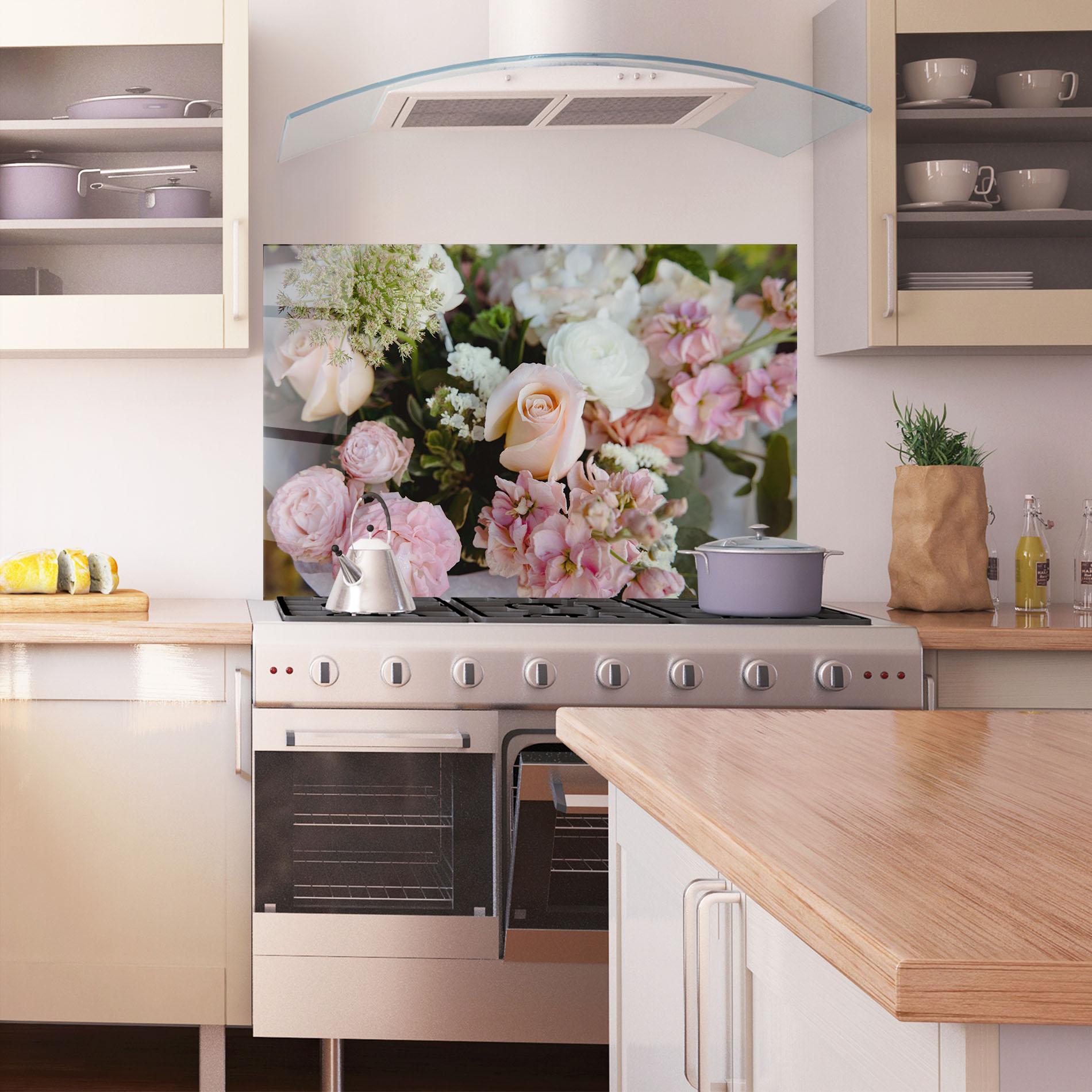 Konyhai üveg hátfal Beautiful Pink Pastel mockup 1
