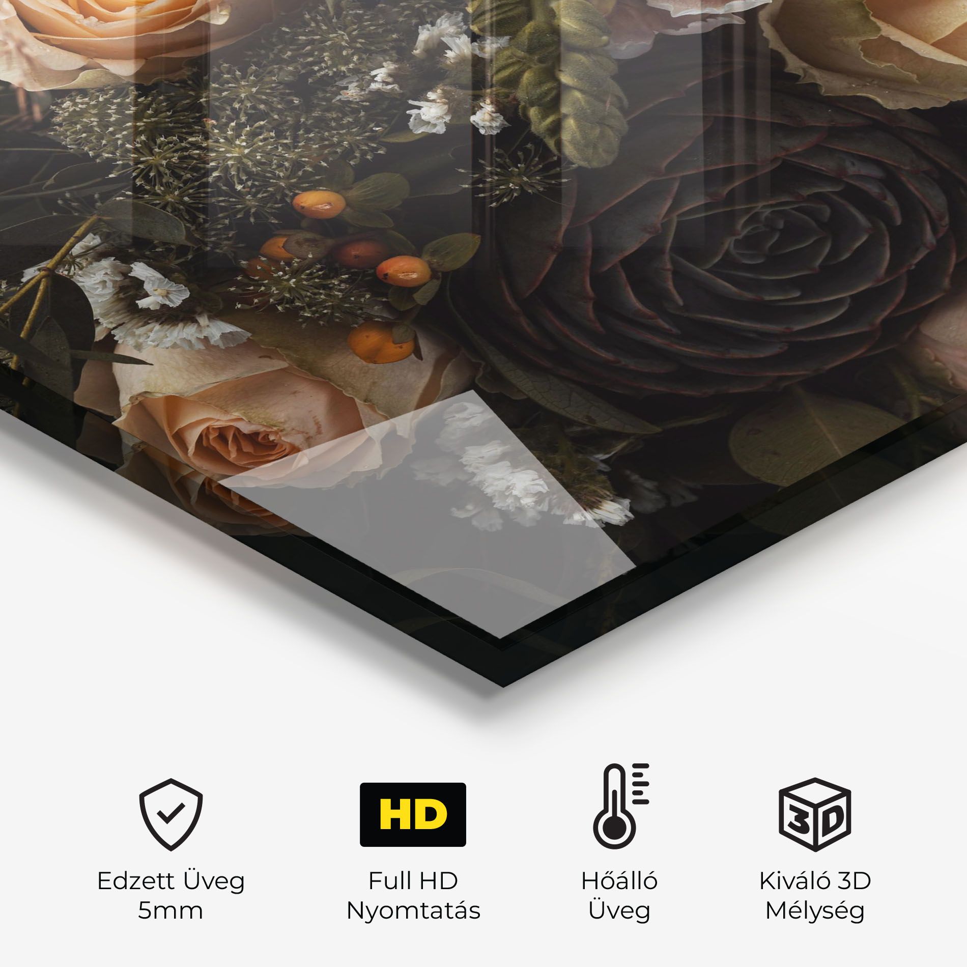 Luxurious Black Bouquet mockup 2