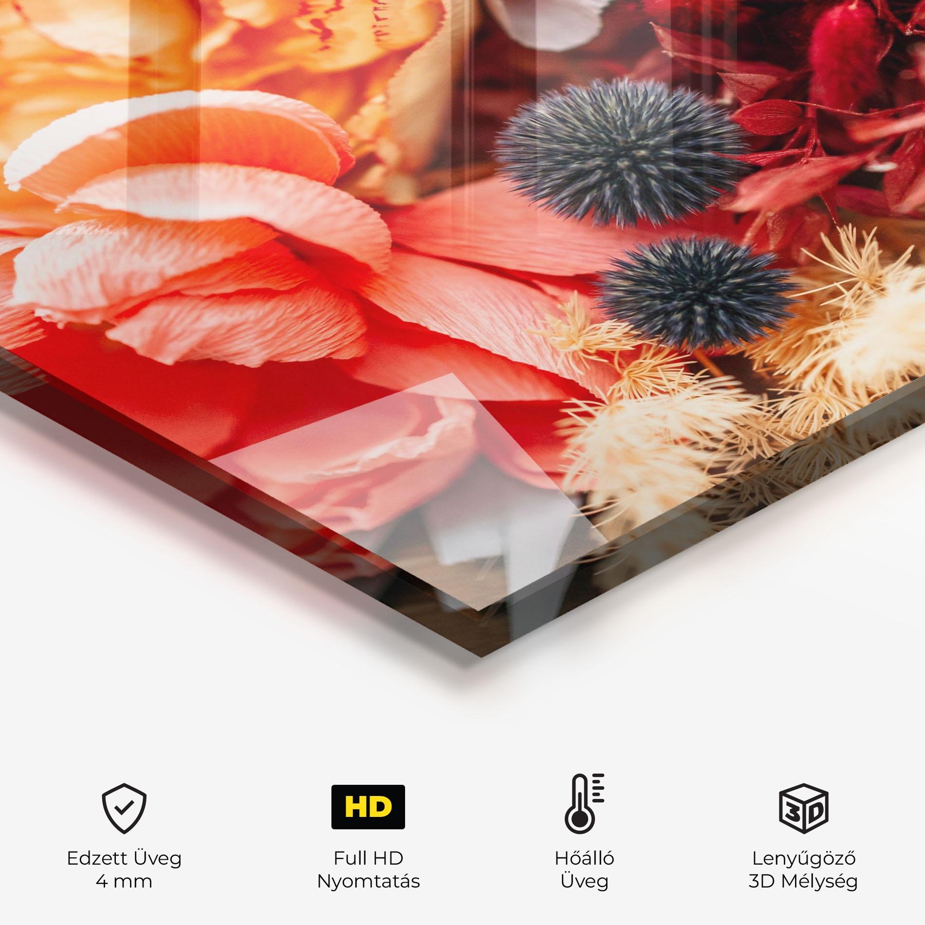 Konyhai üveg hátfal Autumn Bouquet mockup 2