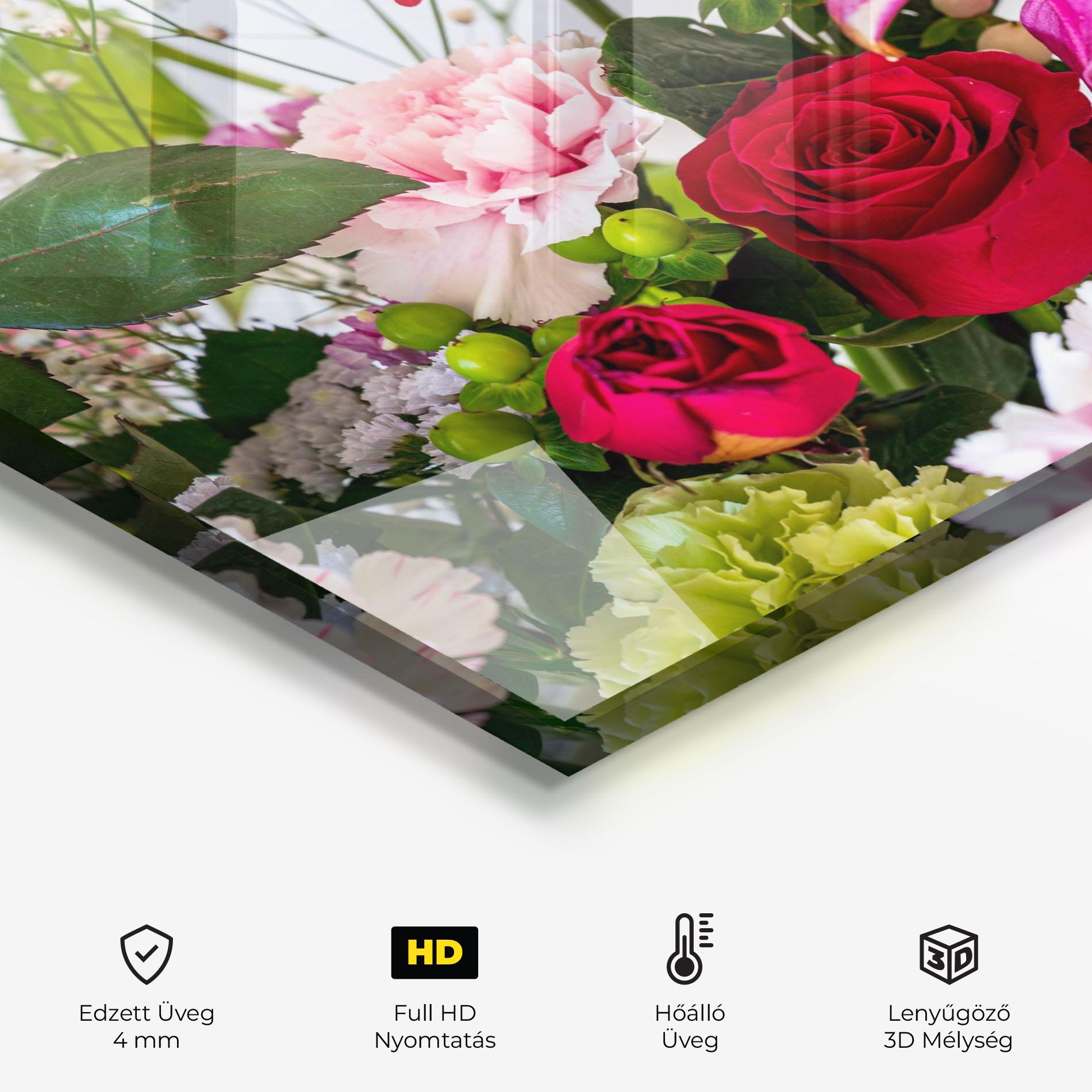 Konyhai üveg hátfal Bouquet mockup 2