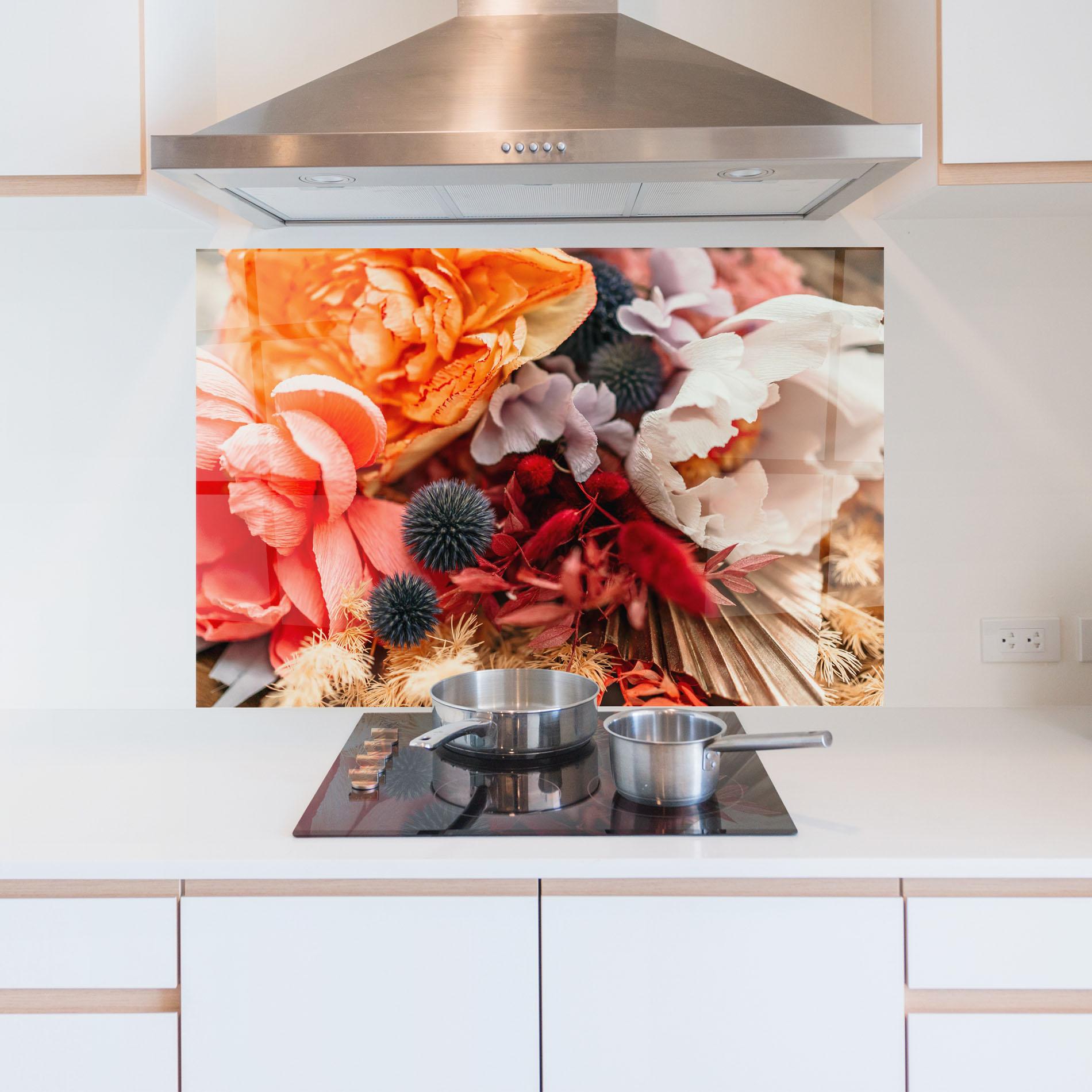 Konyhai üveg hátfal Autumn Bouquet mockup 5